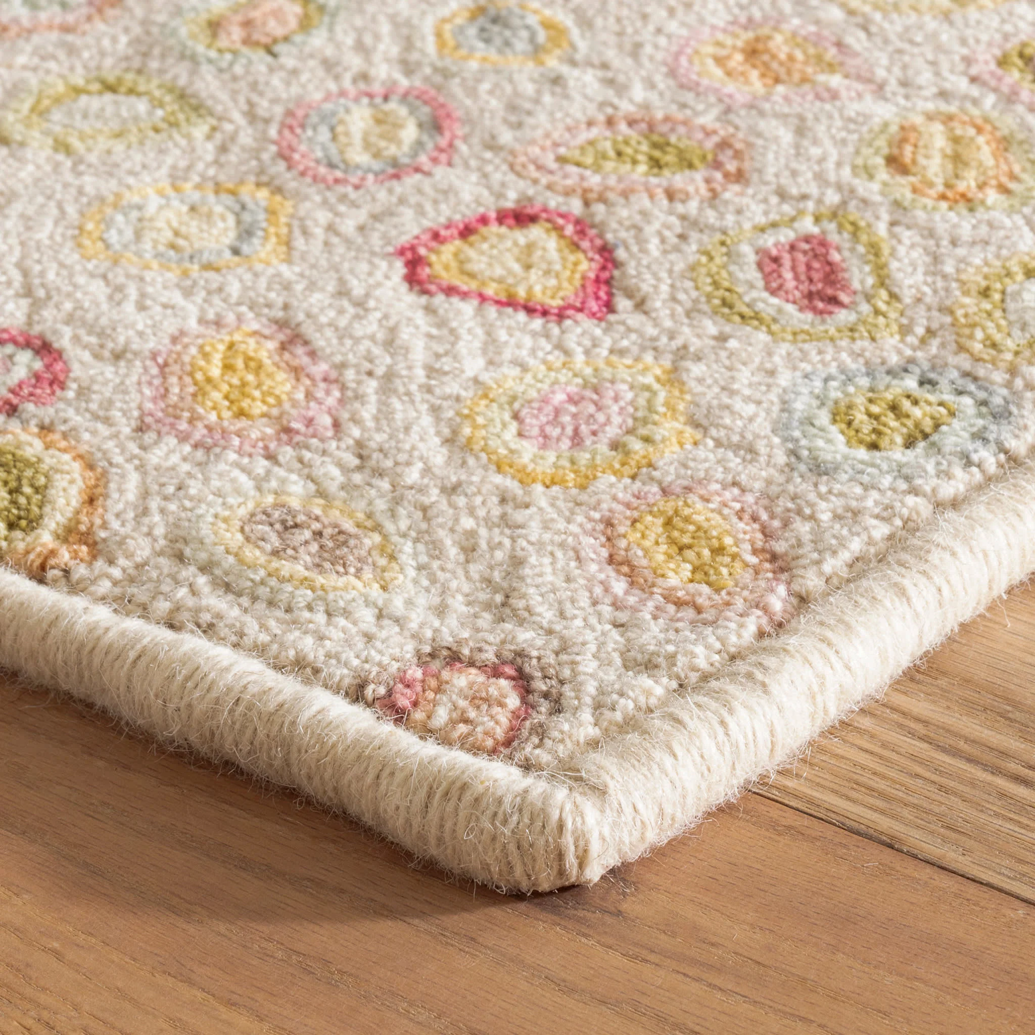 Cat's Paw Hand Micro Hooked Wool Custom Rug | Pastel - Image 3