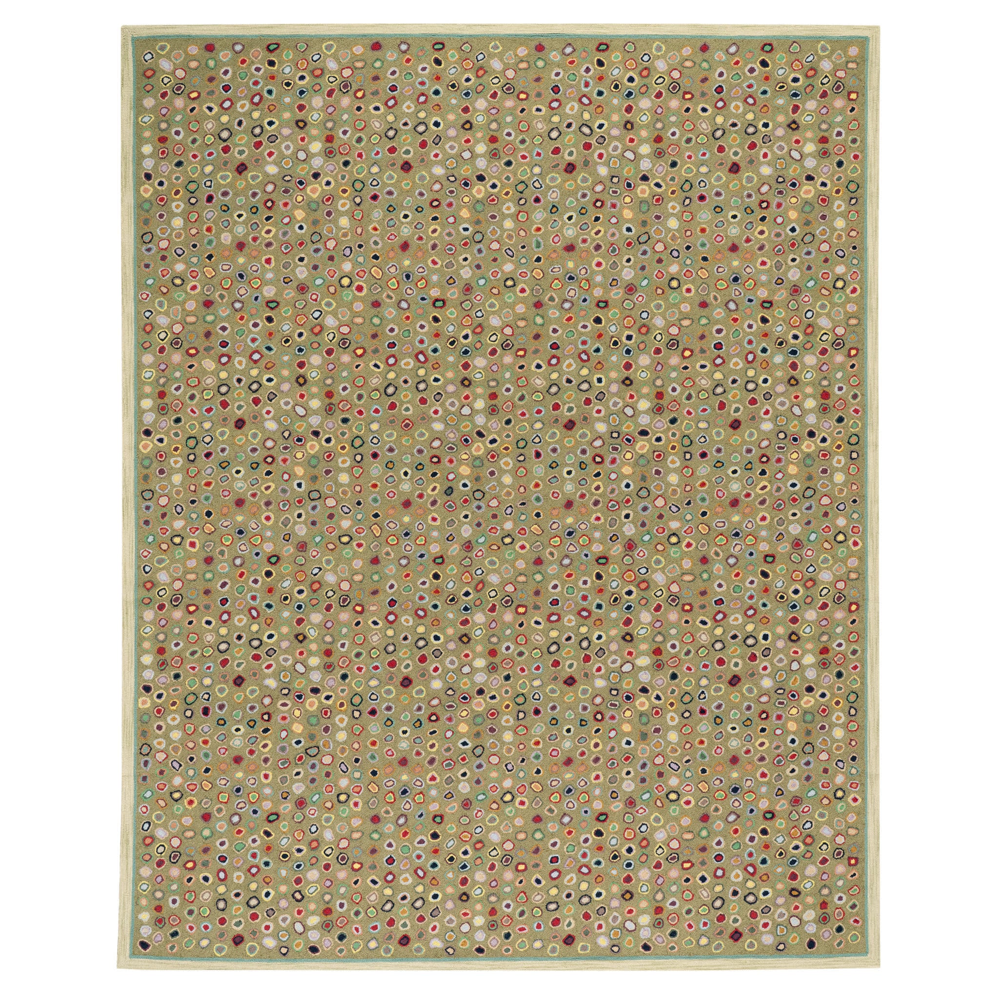 Cat's Paw Hand Micro Hooked Wool Rug | Sage - Image 3