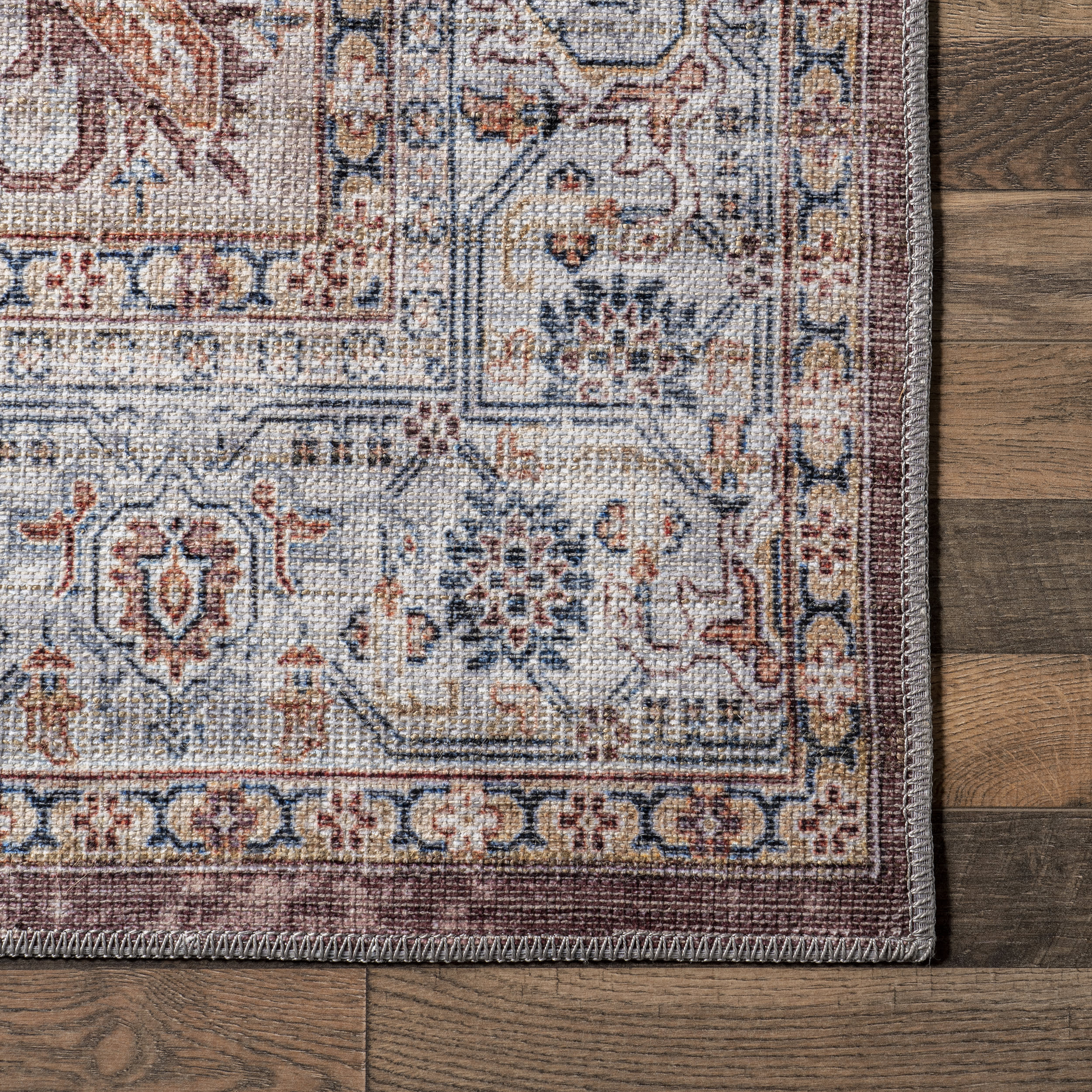 Cecelia Medallion Washable Rug | Blush - Image 3