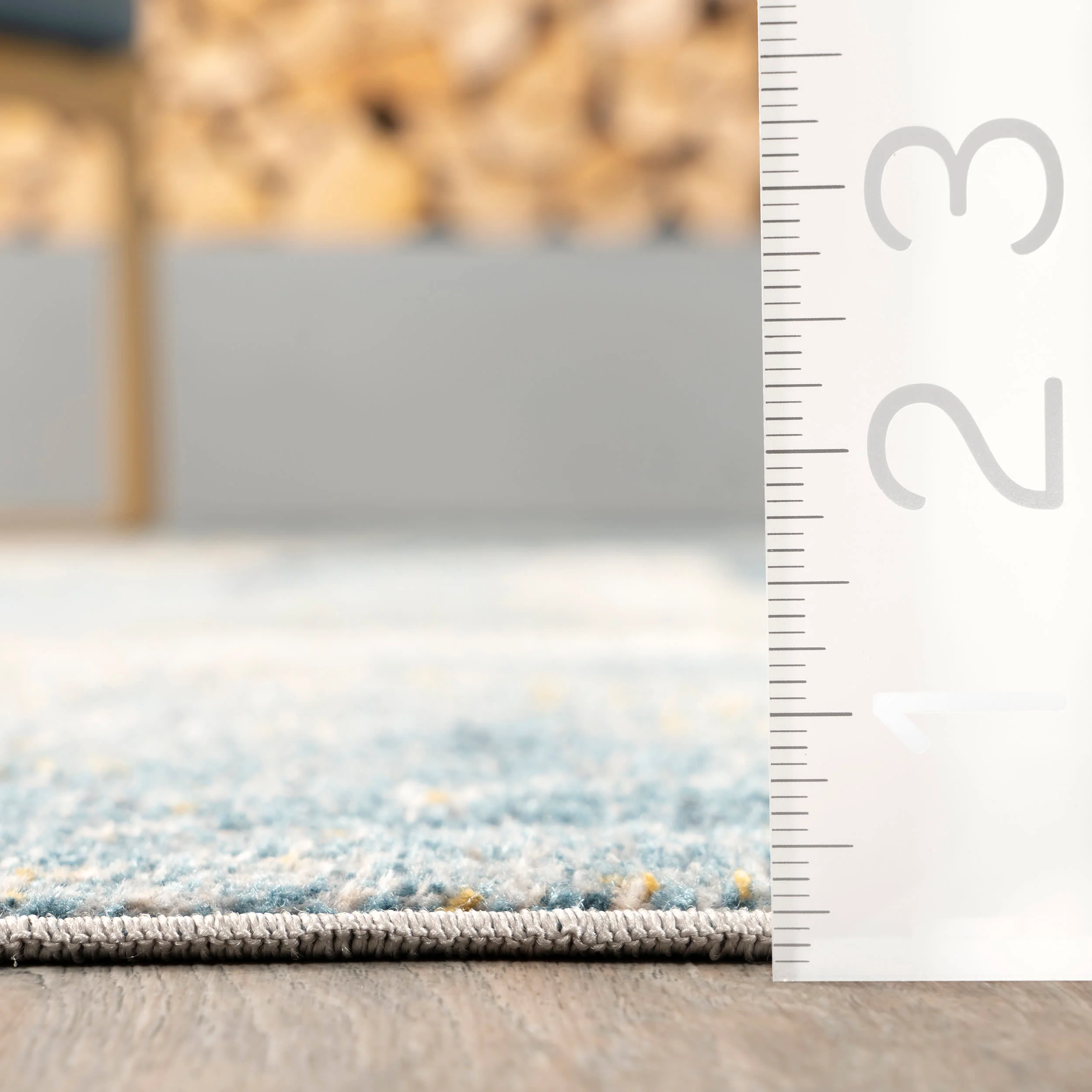 Cecila Washable Abstract Rug | Blue - Image 5