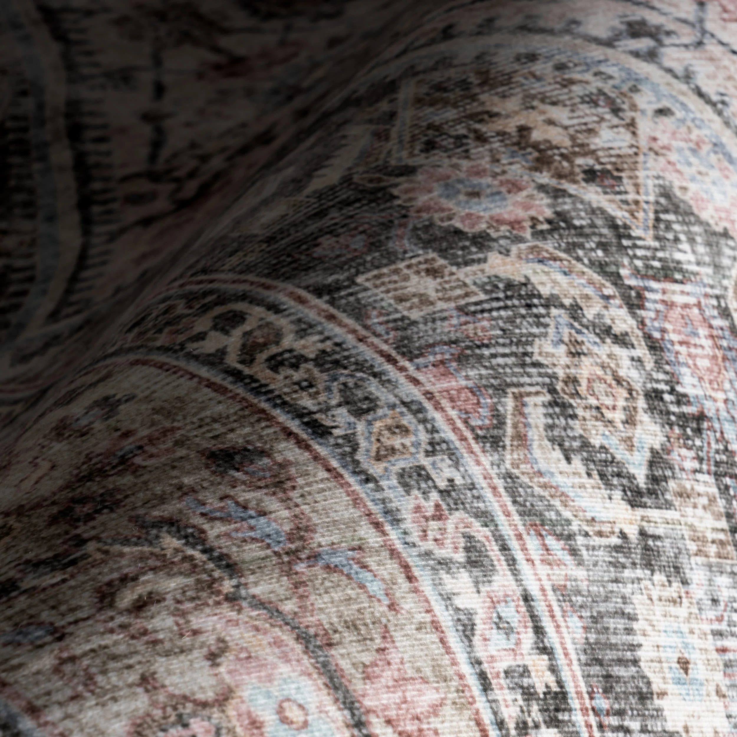 Cedar Medallion Washable Rug | Sage Green - Image 3