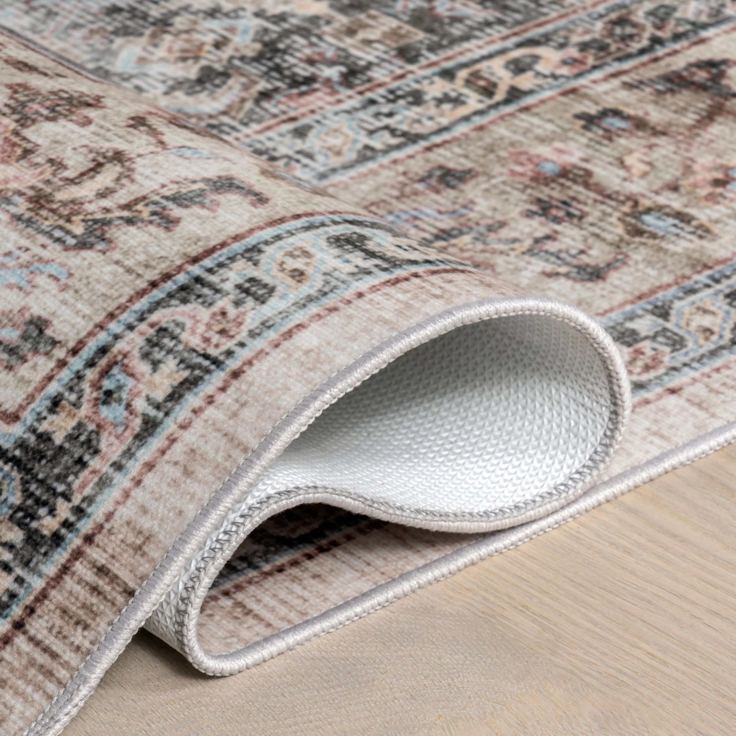 Cedar Medallion Washable Rug | Sage Green - Image 9