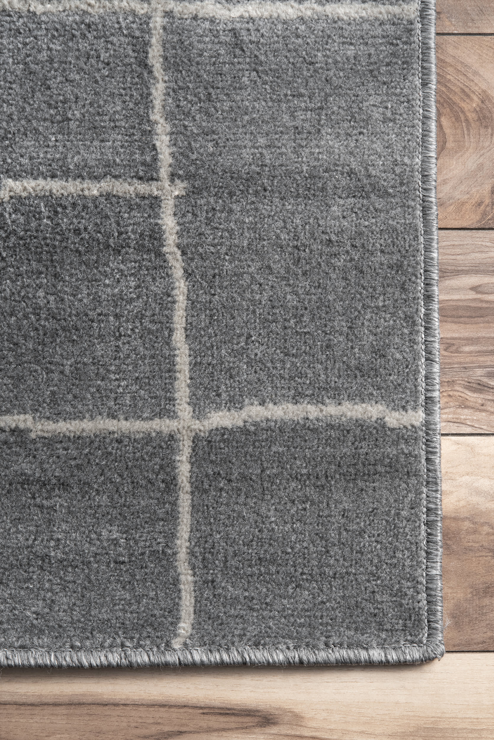 Cedar Modern Abstract Rug | Grey - Image 3