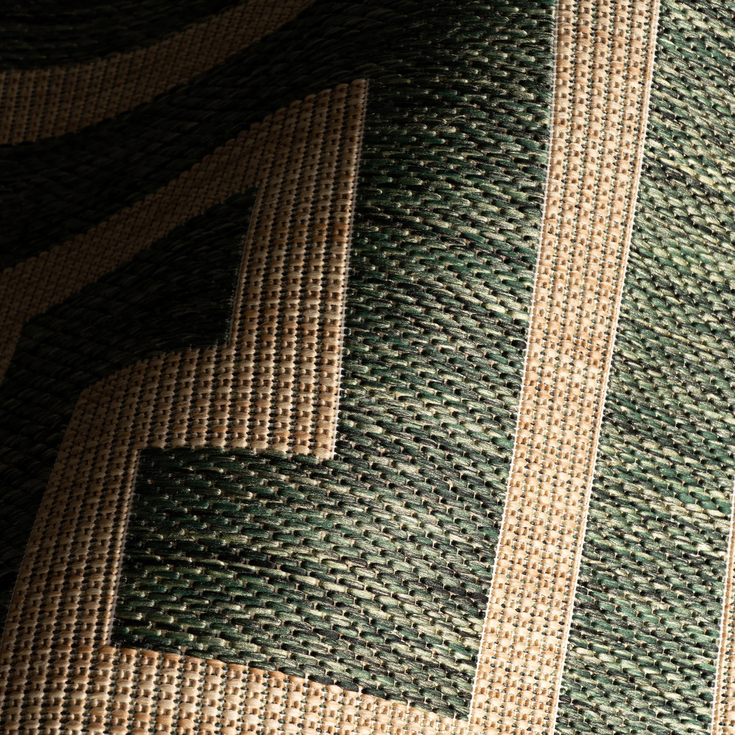 Celestia Contemporary Geometric Indoor/Outdoor Rug | Green - Image 3