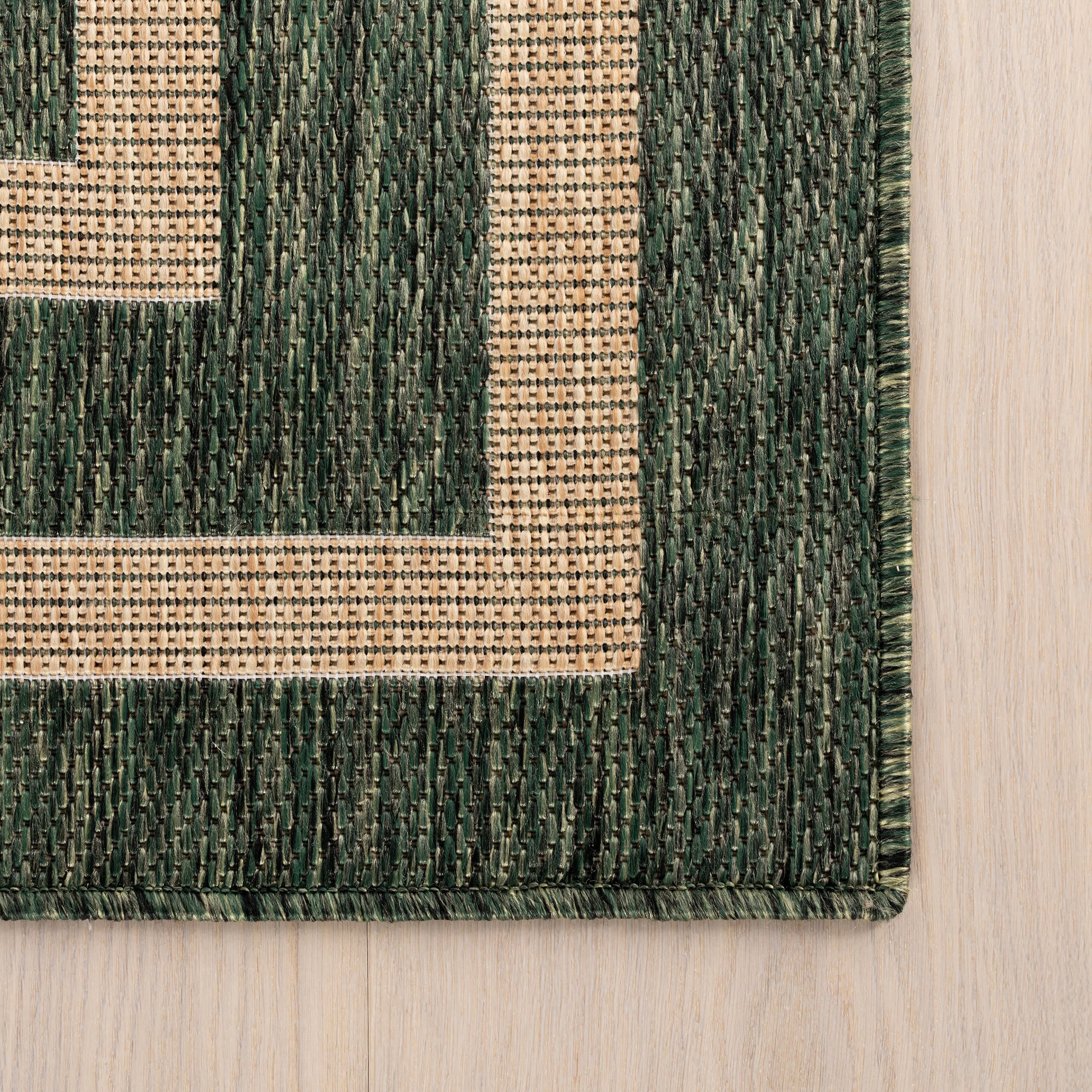 Celestia Contemporary Geometric Indoor/Outdoor Rug | Green - Image 4