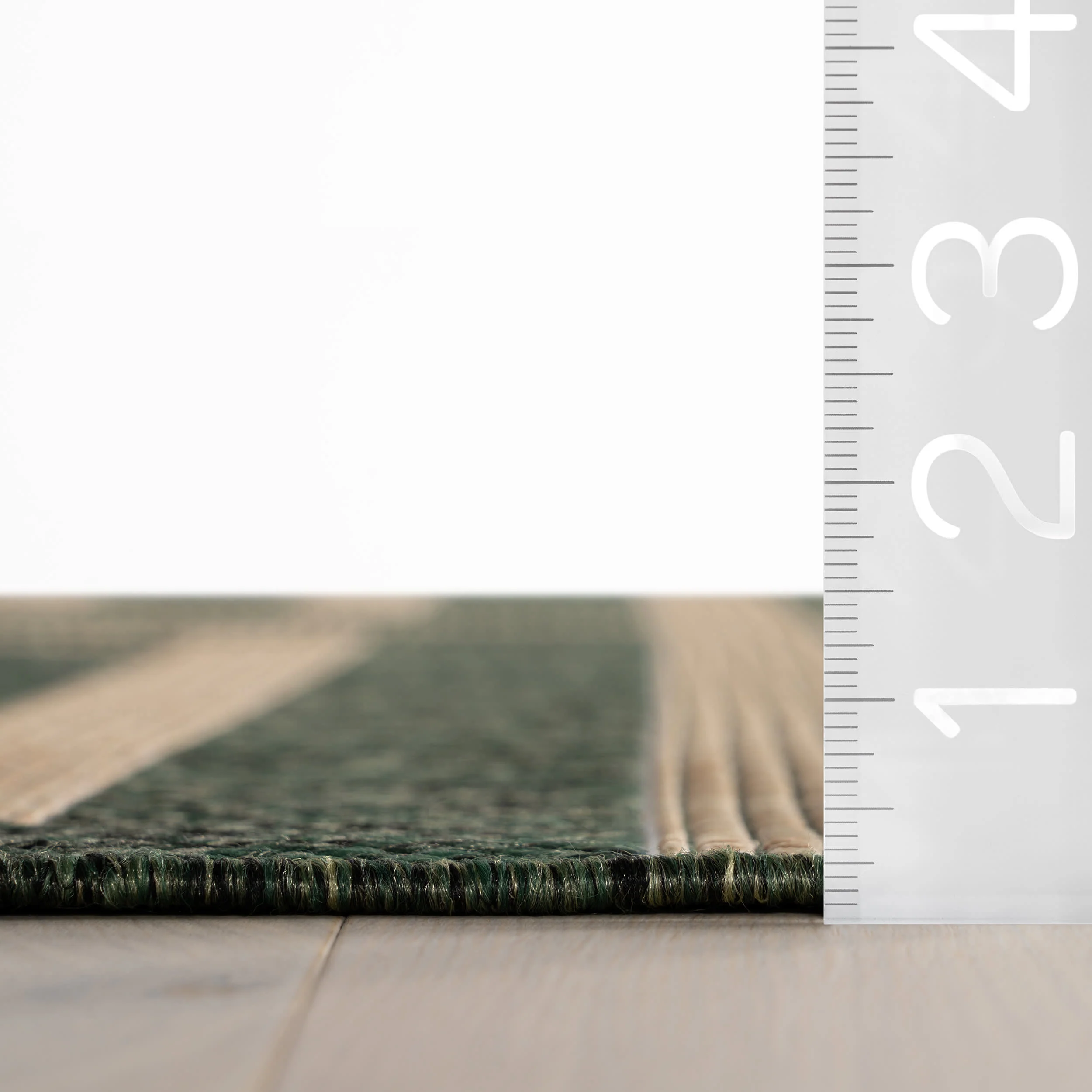 Celestia Contemporary Geometric Indoor/Outdoor Rug | Green - Image 6