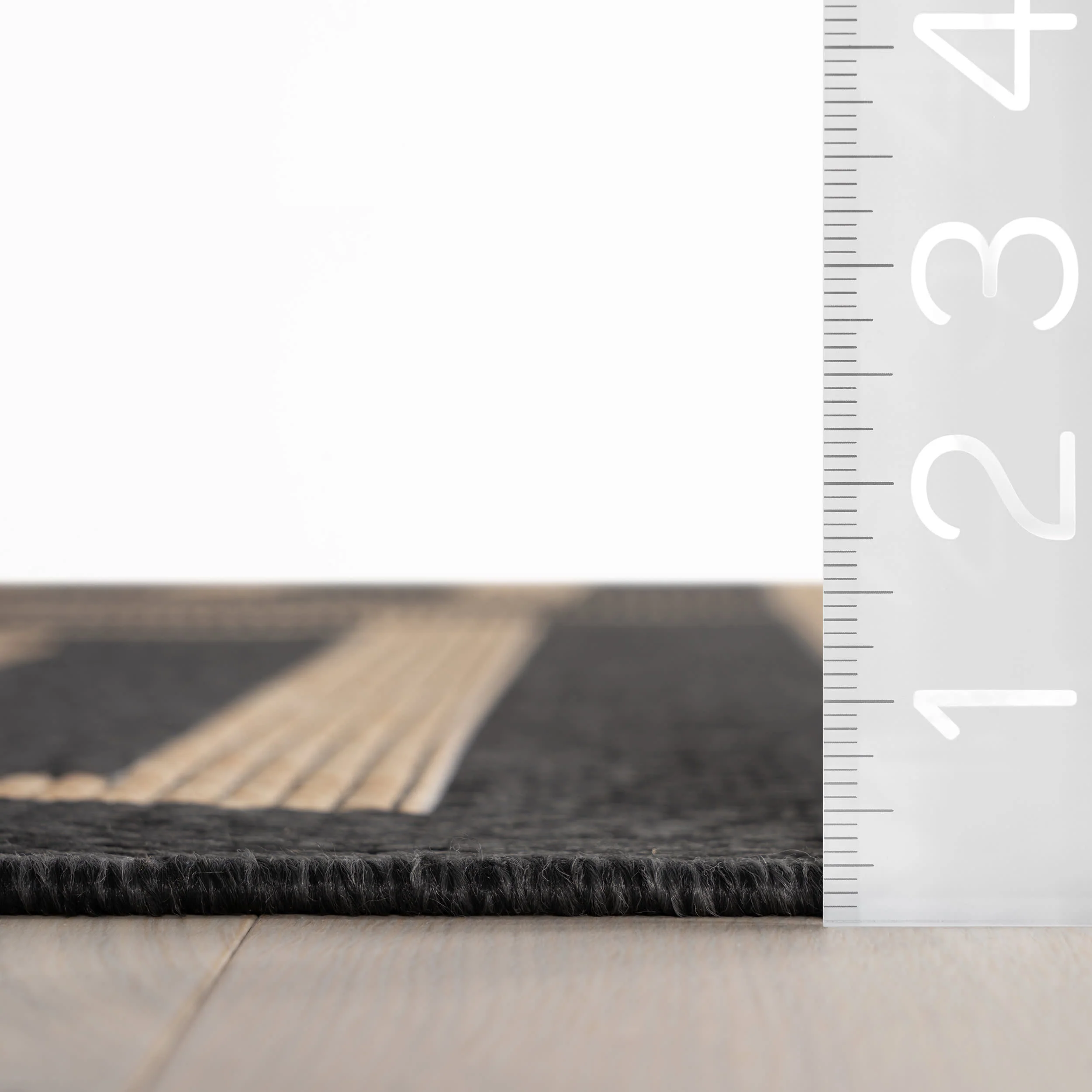 Celestia Contemporary Geometric Indoor/Outdoor Rug | Grey - Image 6