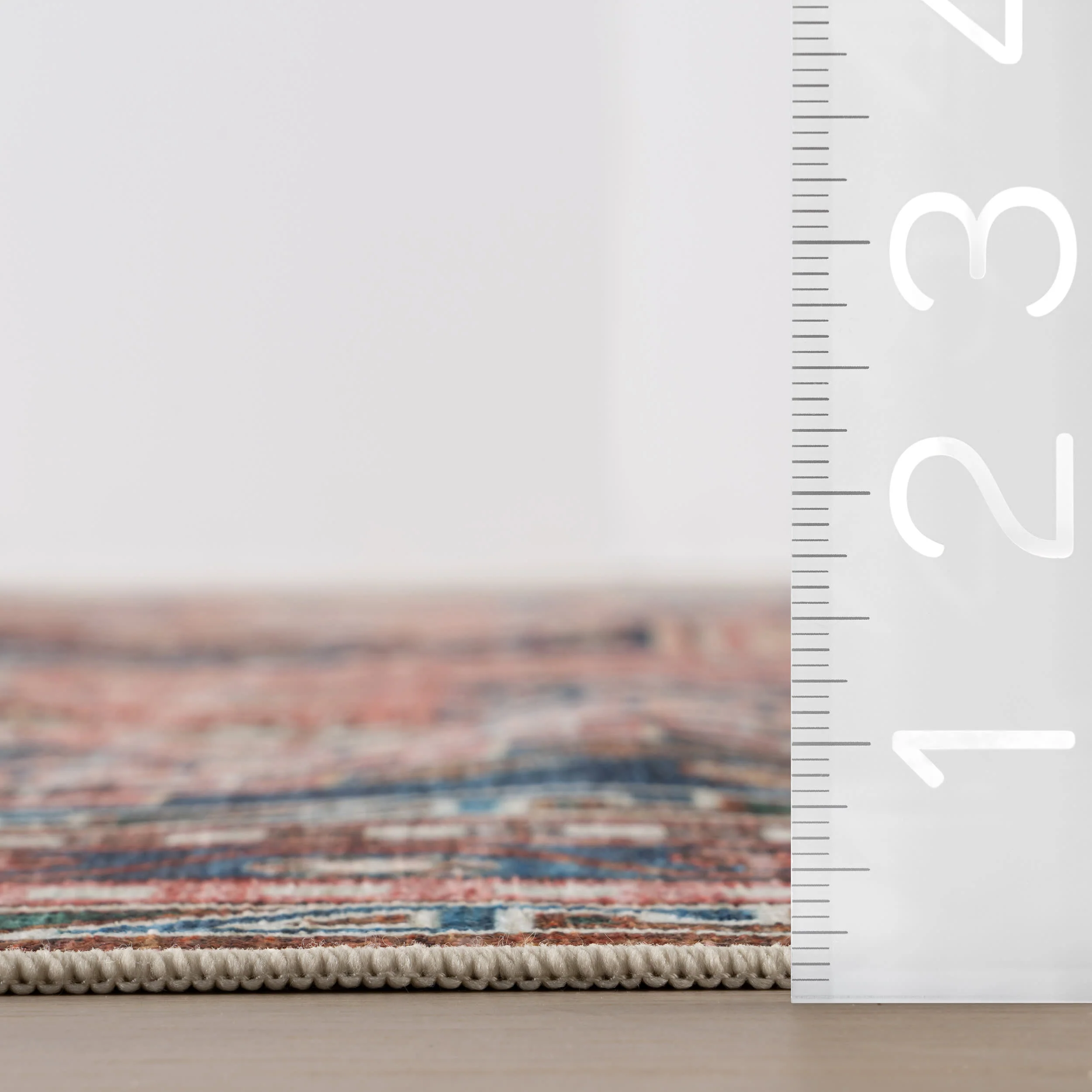 Celia Medallion Spill Proof Washable Rug | Dark Blue - Image 6