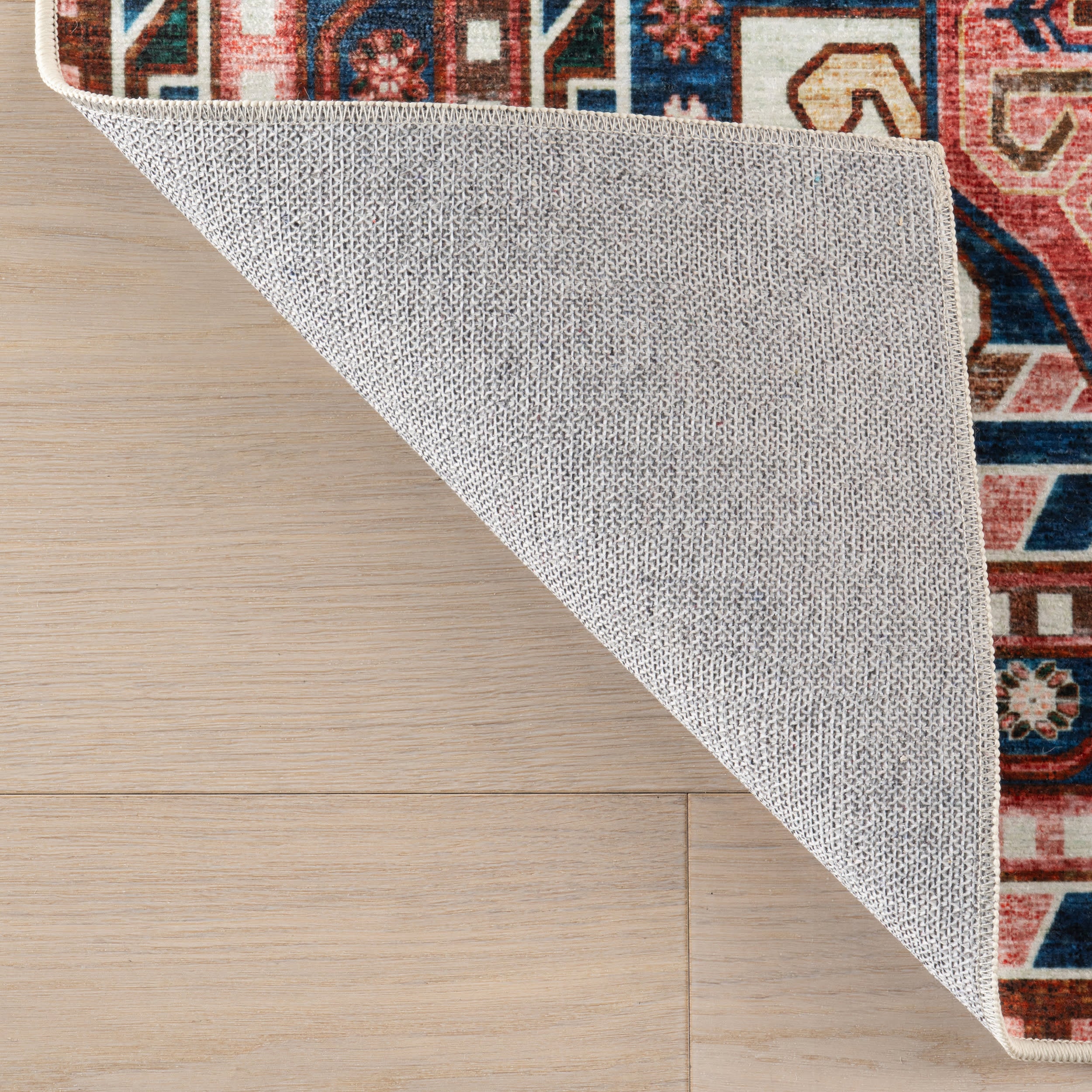 Celia Medallion Spill Proof Washable Rug | Dark Blue - Image 7