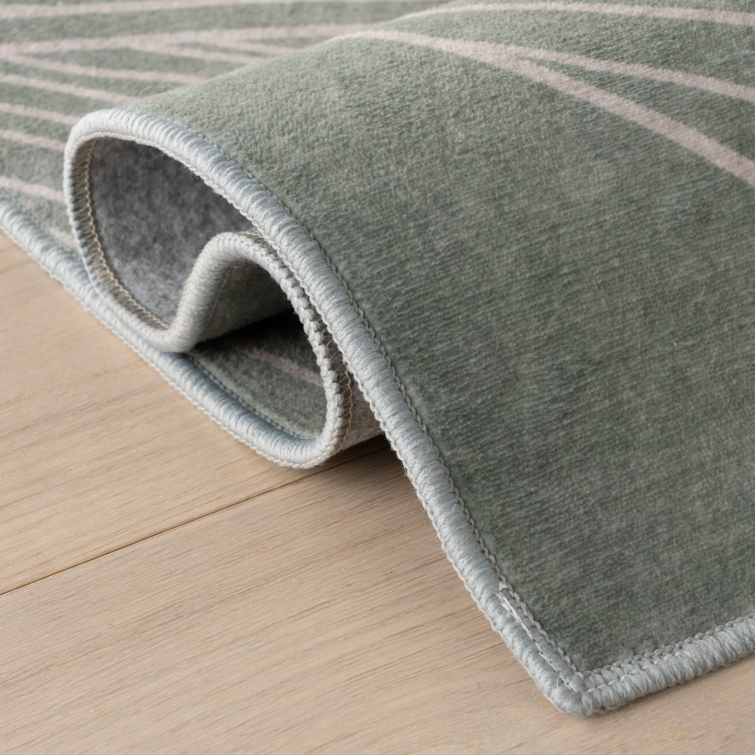 Cenavi Coastal Washable Rug | Green - Image 11