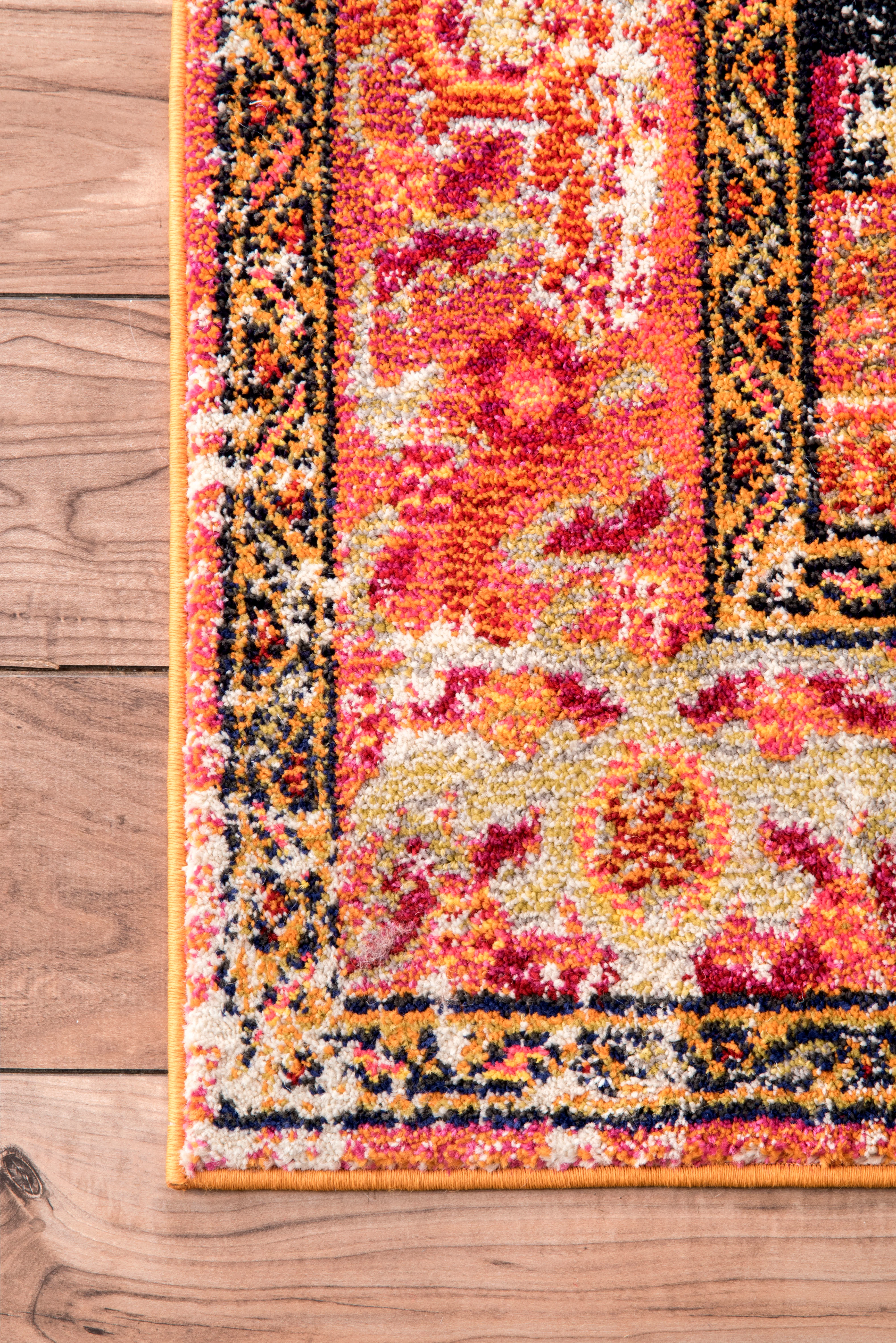 Center Medallion Rug | Orange - Image 3