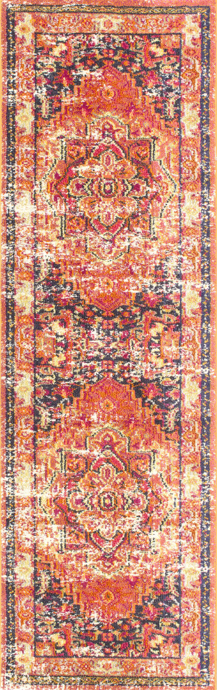 Center Medallion Rug | Orange - Image 5