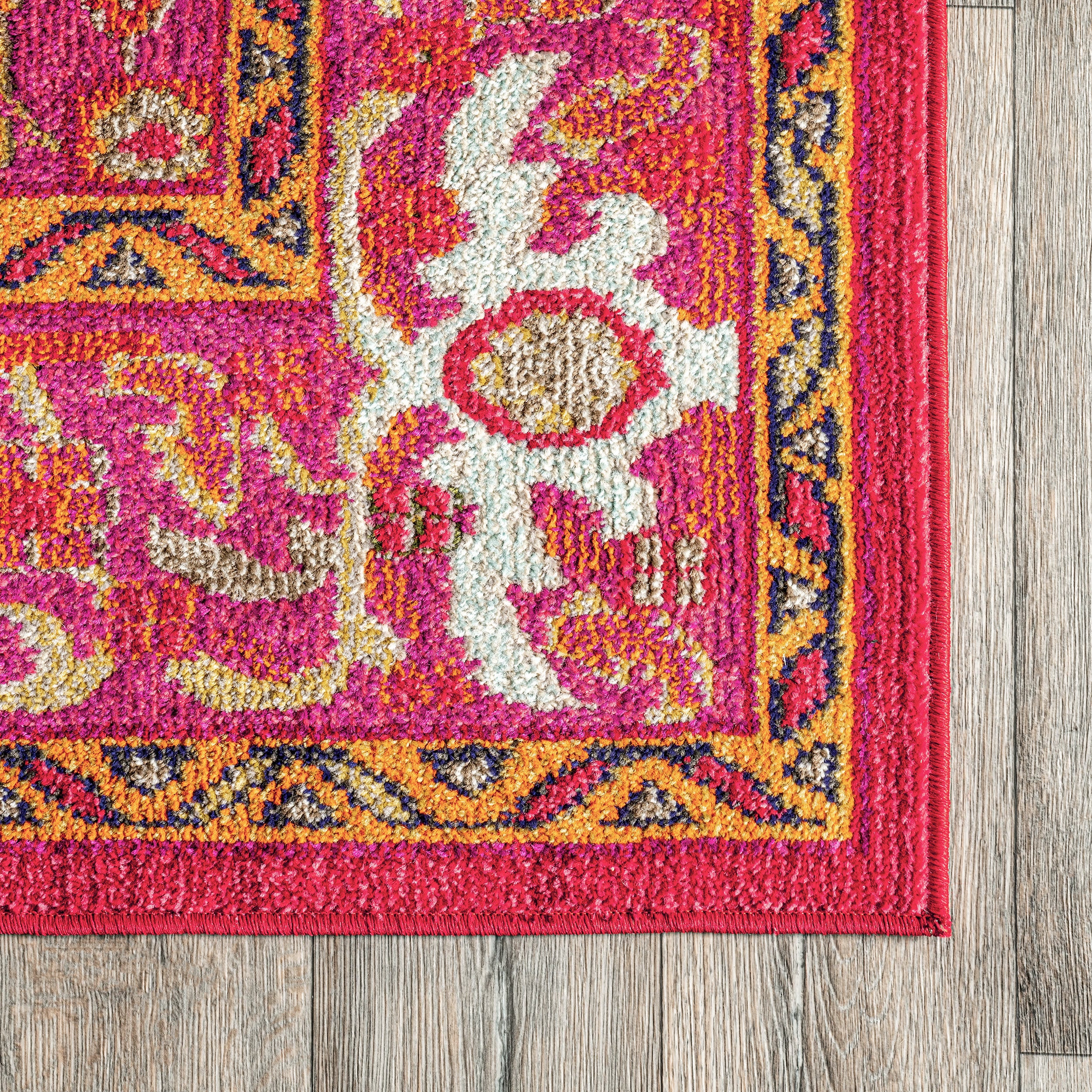 Center Medallion Rug | Violet Pink - Image 3