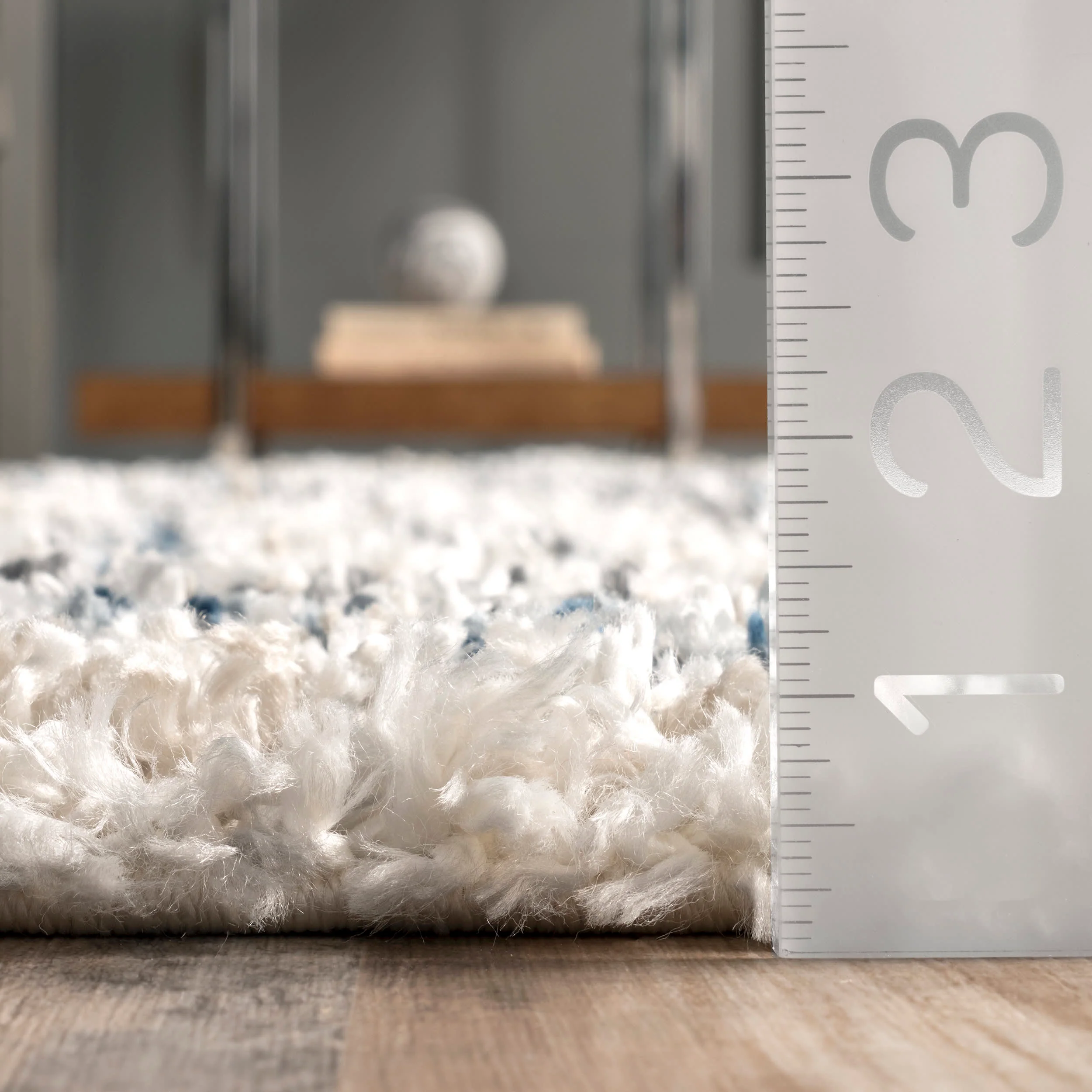 Centerline Shag With Tassels Rug | Blue - Image 5