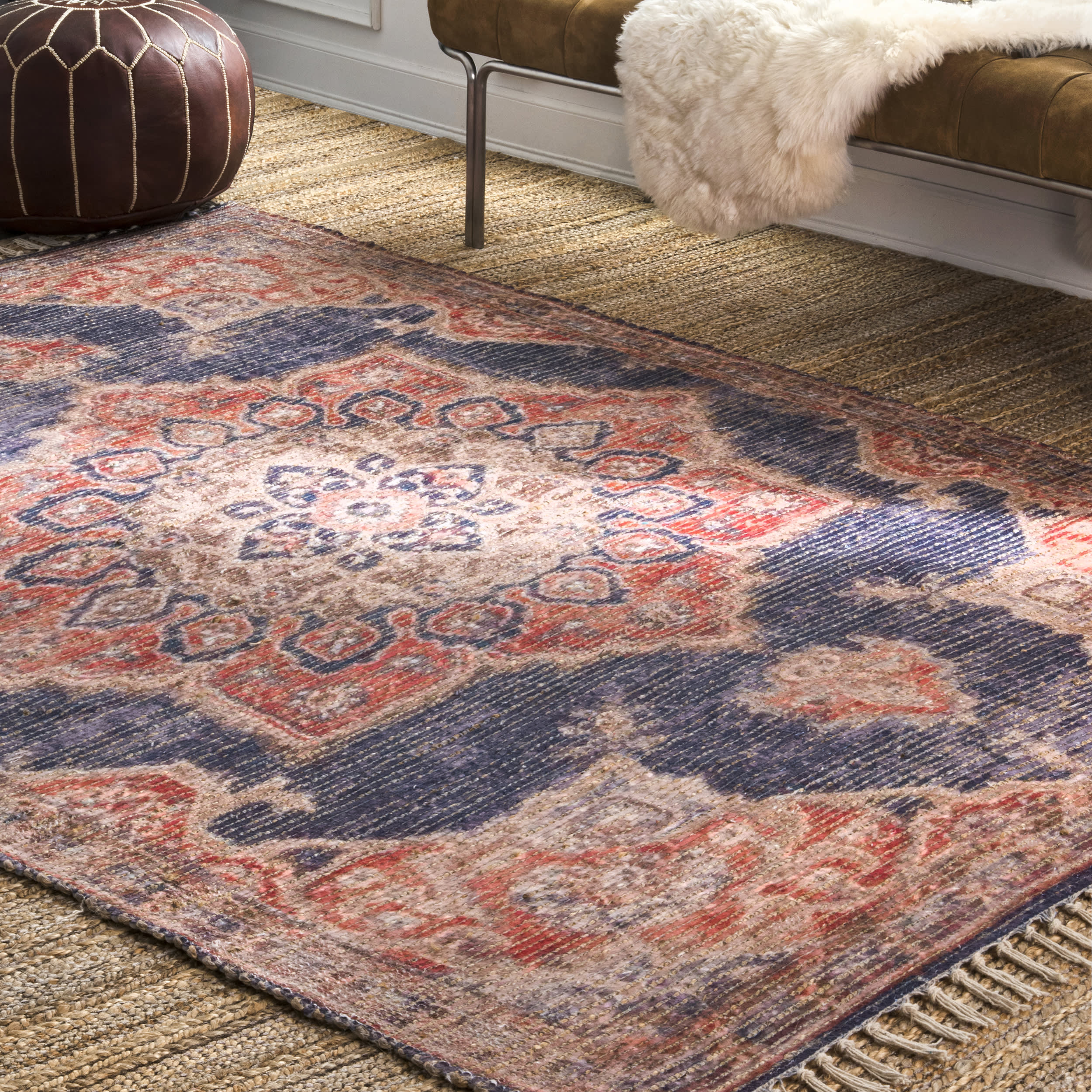 Cerissian Vintage Rug | Navy - Image 2