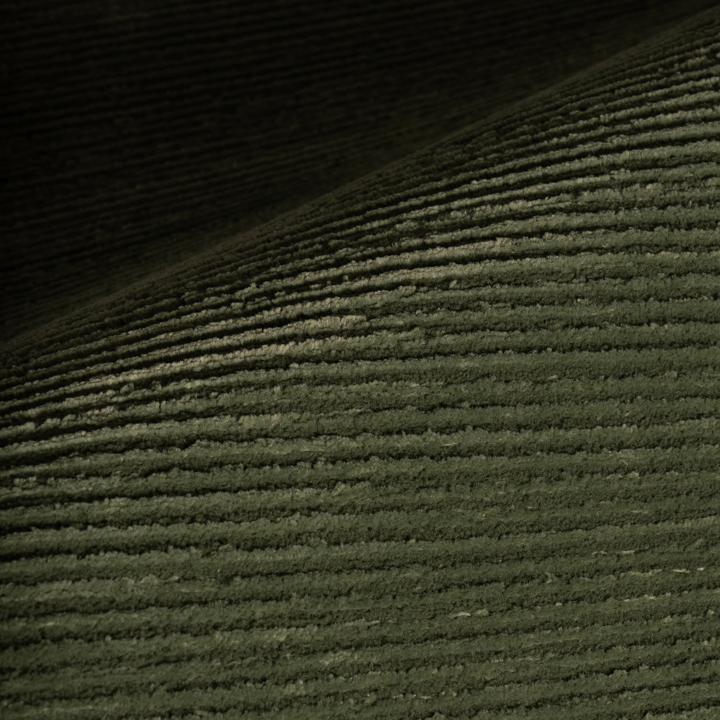 Chandani Abstract Plush Textured Washable Rug | Green - Image 3