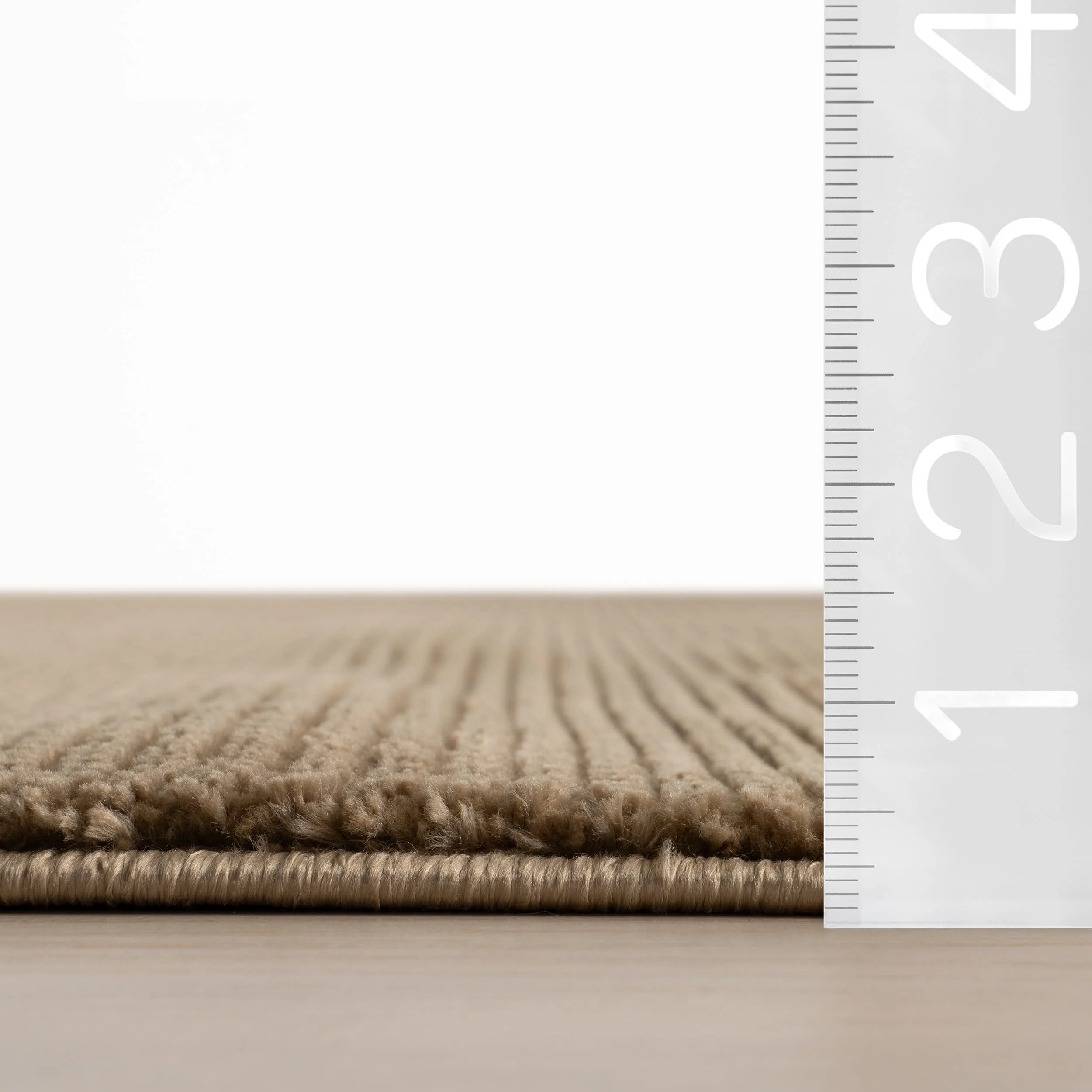 Chandani Abstract Plush Textured Washable Rug | Sand - Image 6