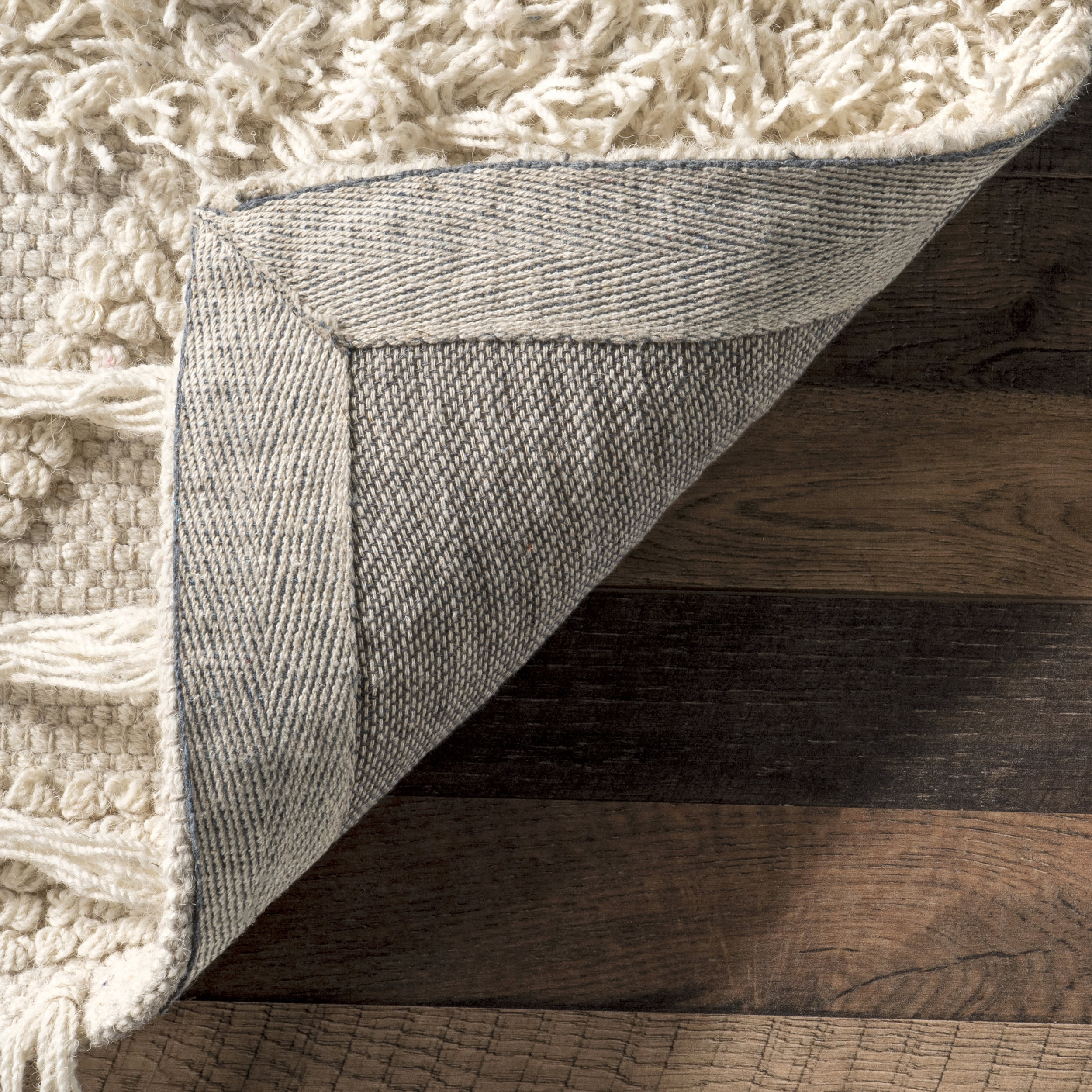 Chandy Textured Wool Rug | Cream - Image 2