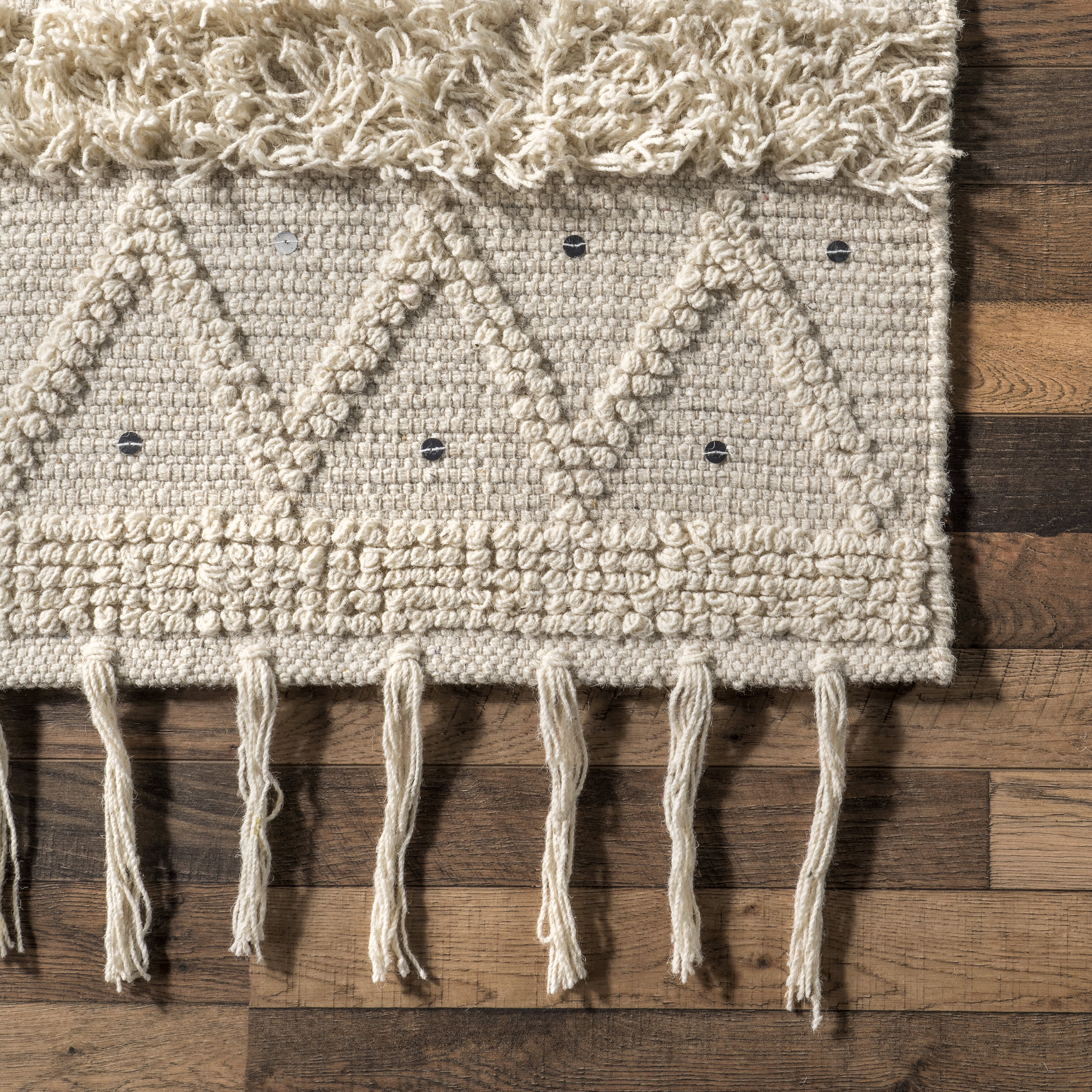 Chandy Textured Wool Rug | Cream - Image 3