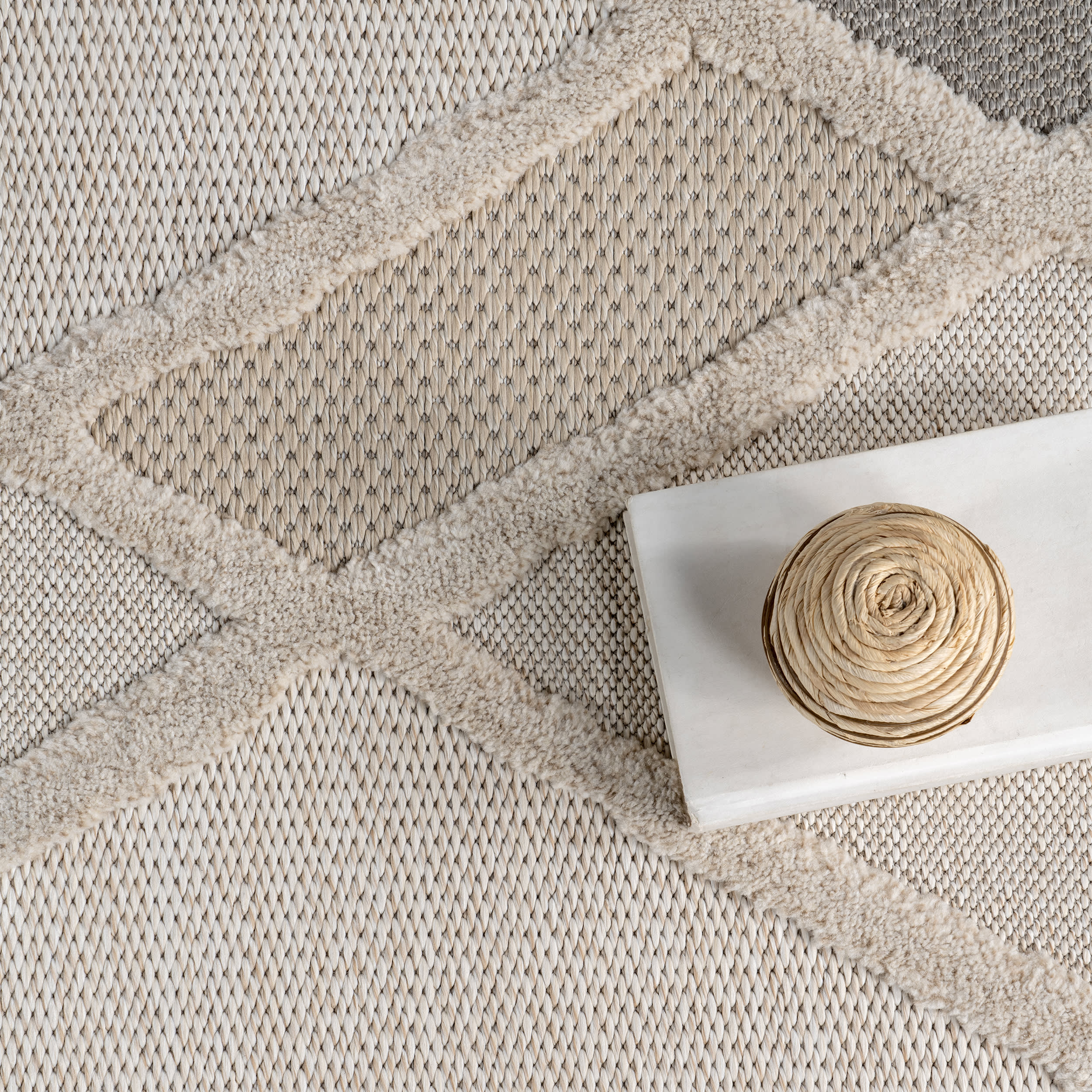 Chantal Trellis Rug | Ivory - Image 7