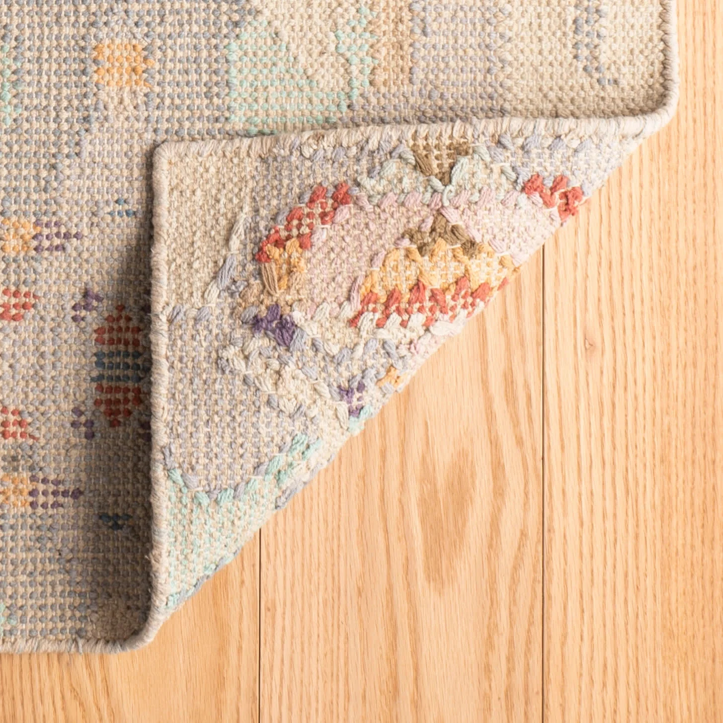 Chapel Hill Hand Loom Knotted Cotton Rug | Multi - Image 5