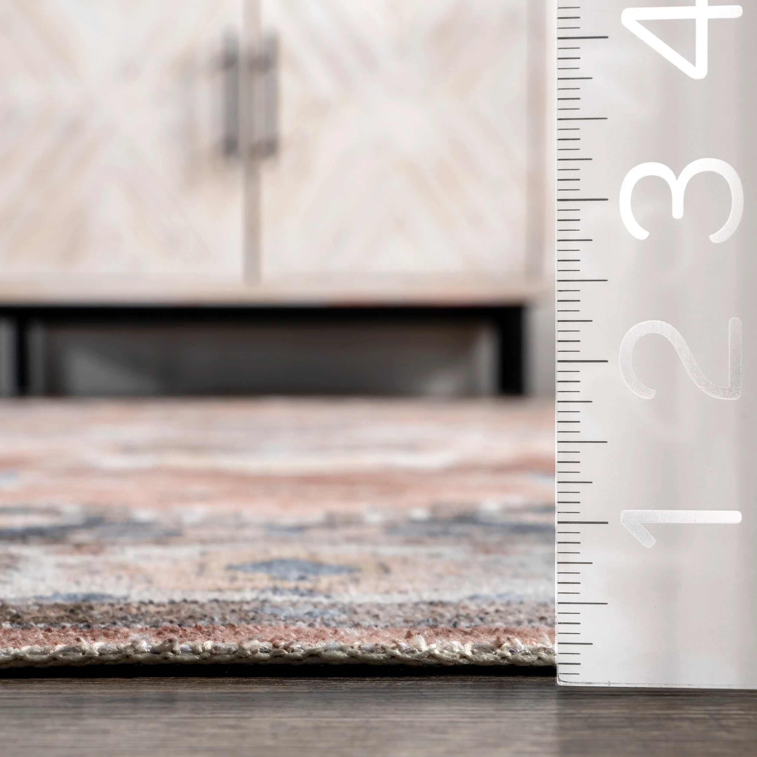 Charis Medallion Washable Rug | Taupe - Image 5