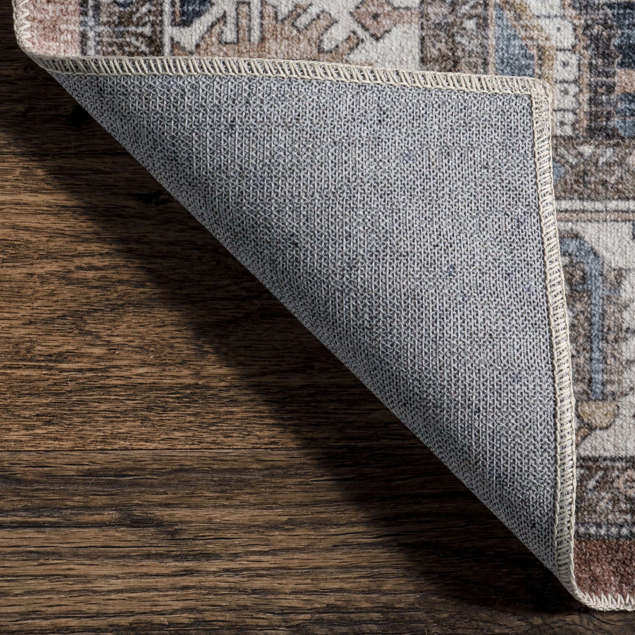 Charis Medallion Washable Rug | Taupe - Image 6