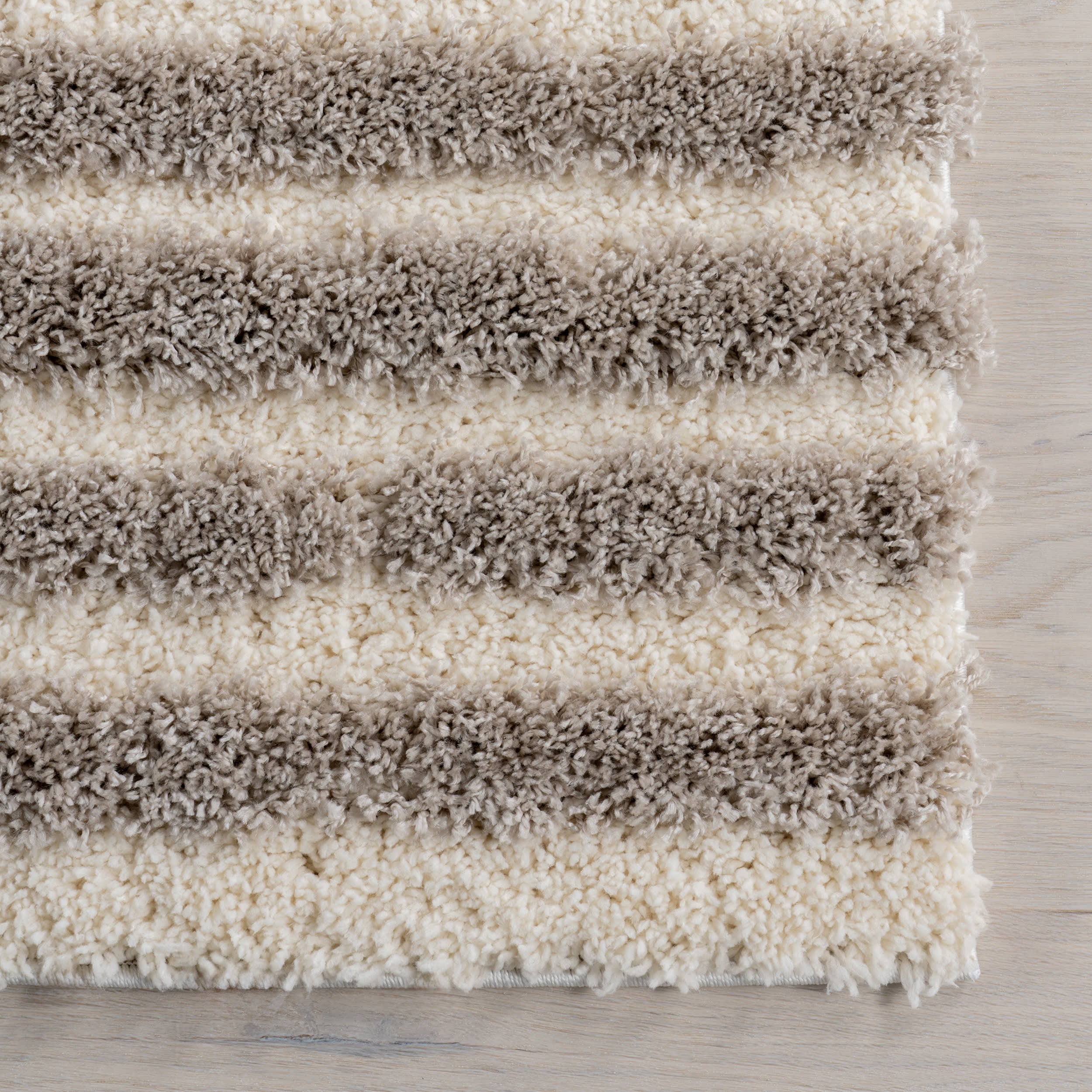 Charlee Textured Arcs Rug | Beige - Image 4