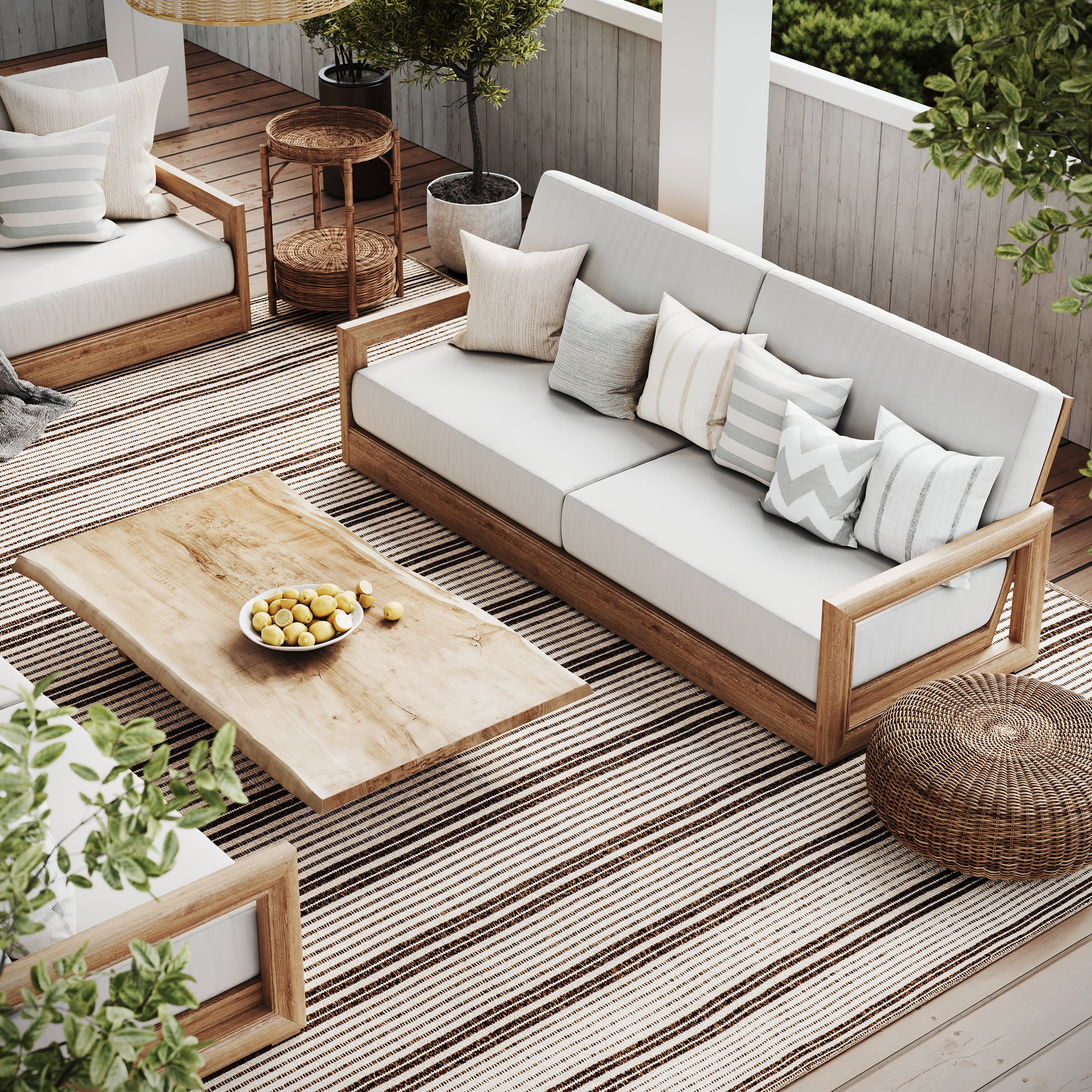 Zuma Indoor/Outdoor Rug | Ivory - Image 8