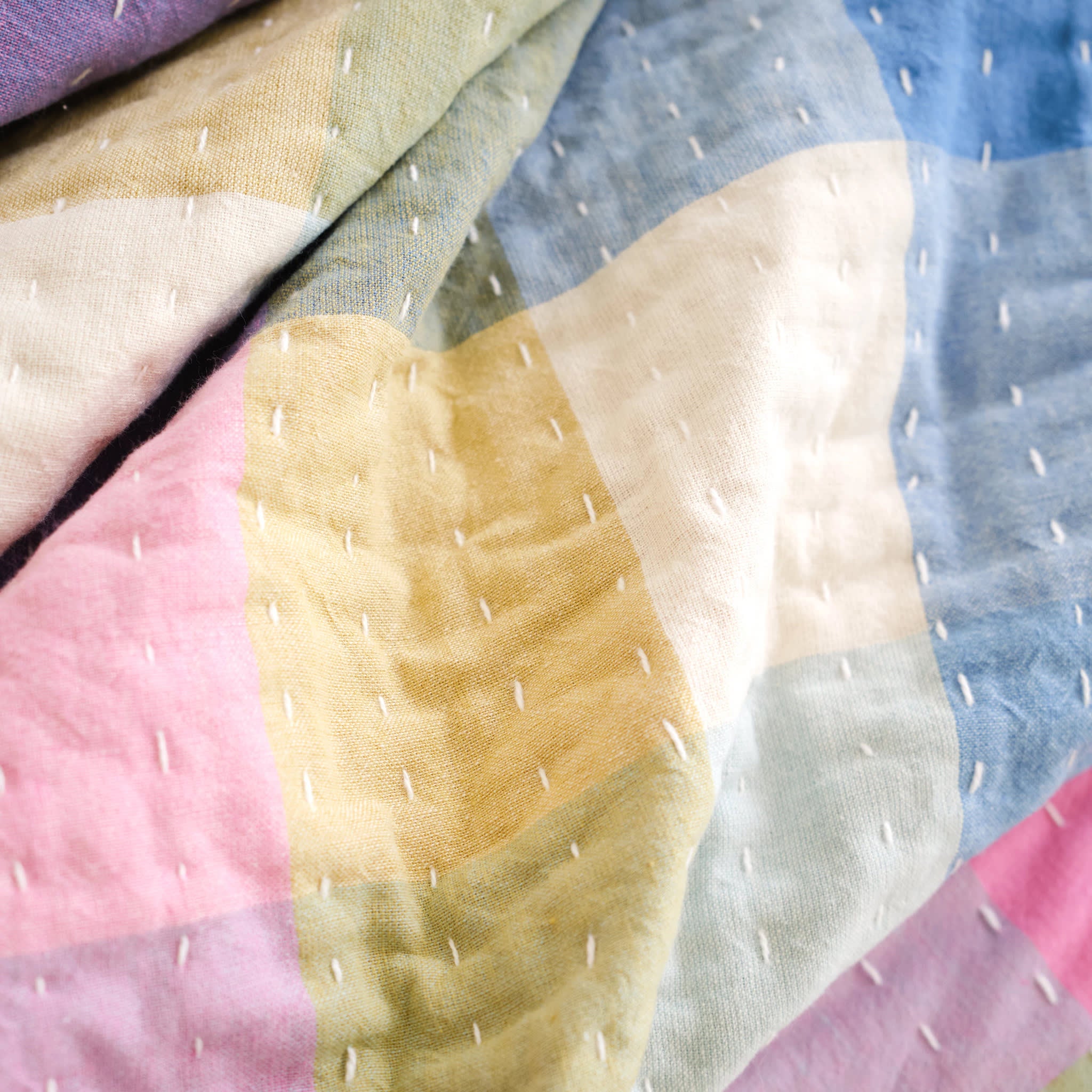 Charlette Plaid Coverlet | Multi - Image 2