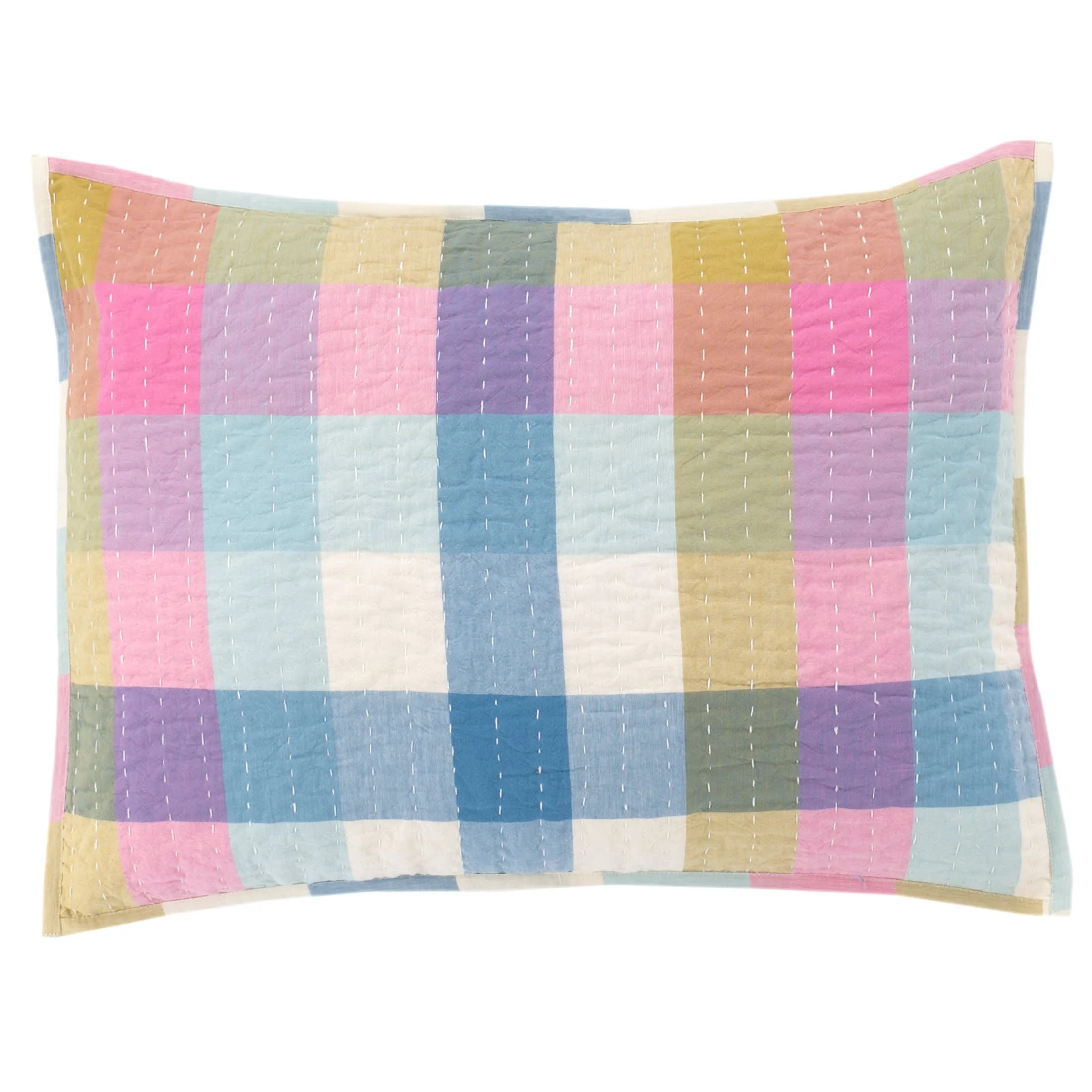 Charlette Plaid Sham | Multi - Image 3