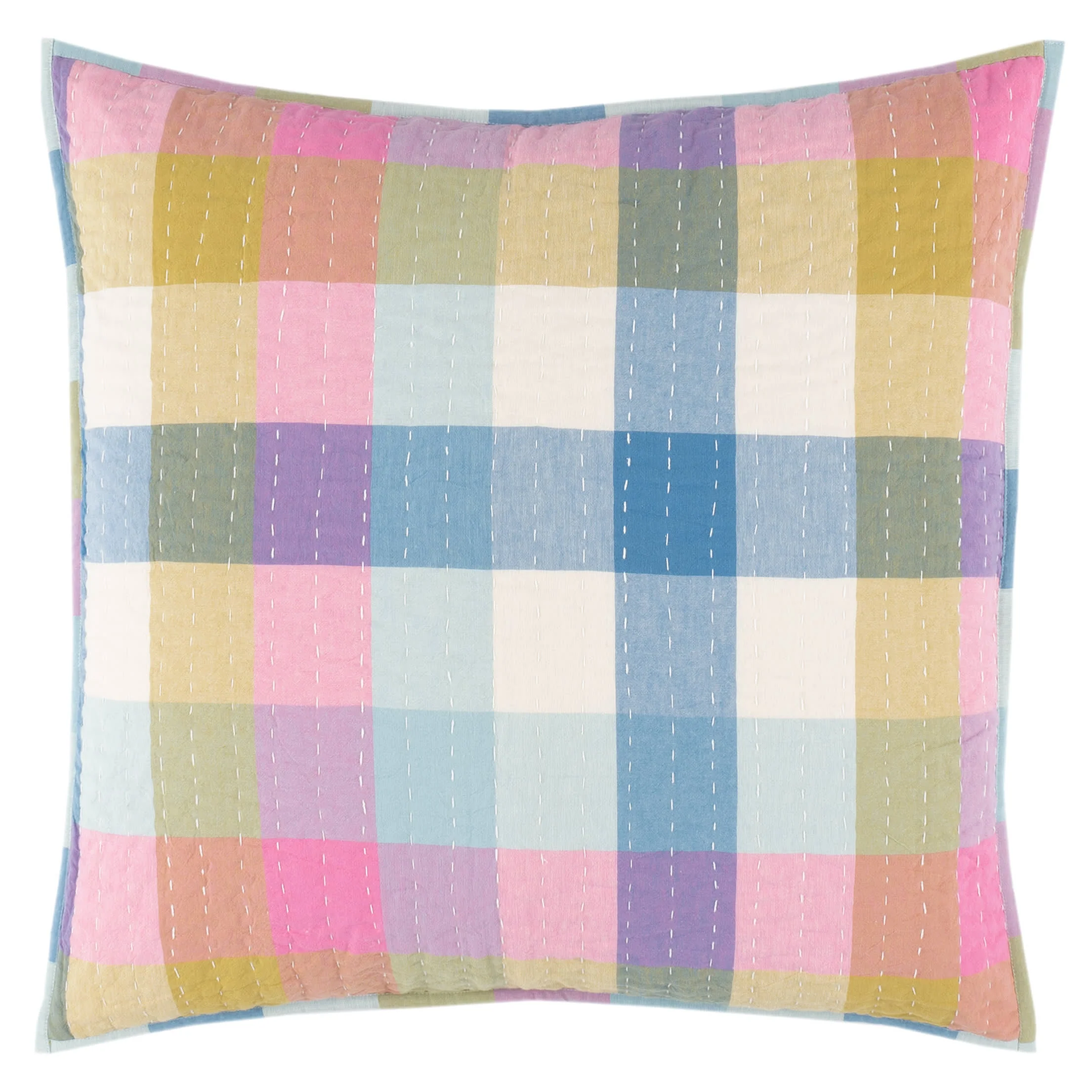 Charlette Plaid Sham | Multi - Image 5