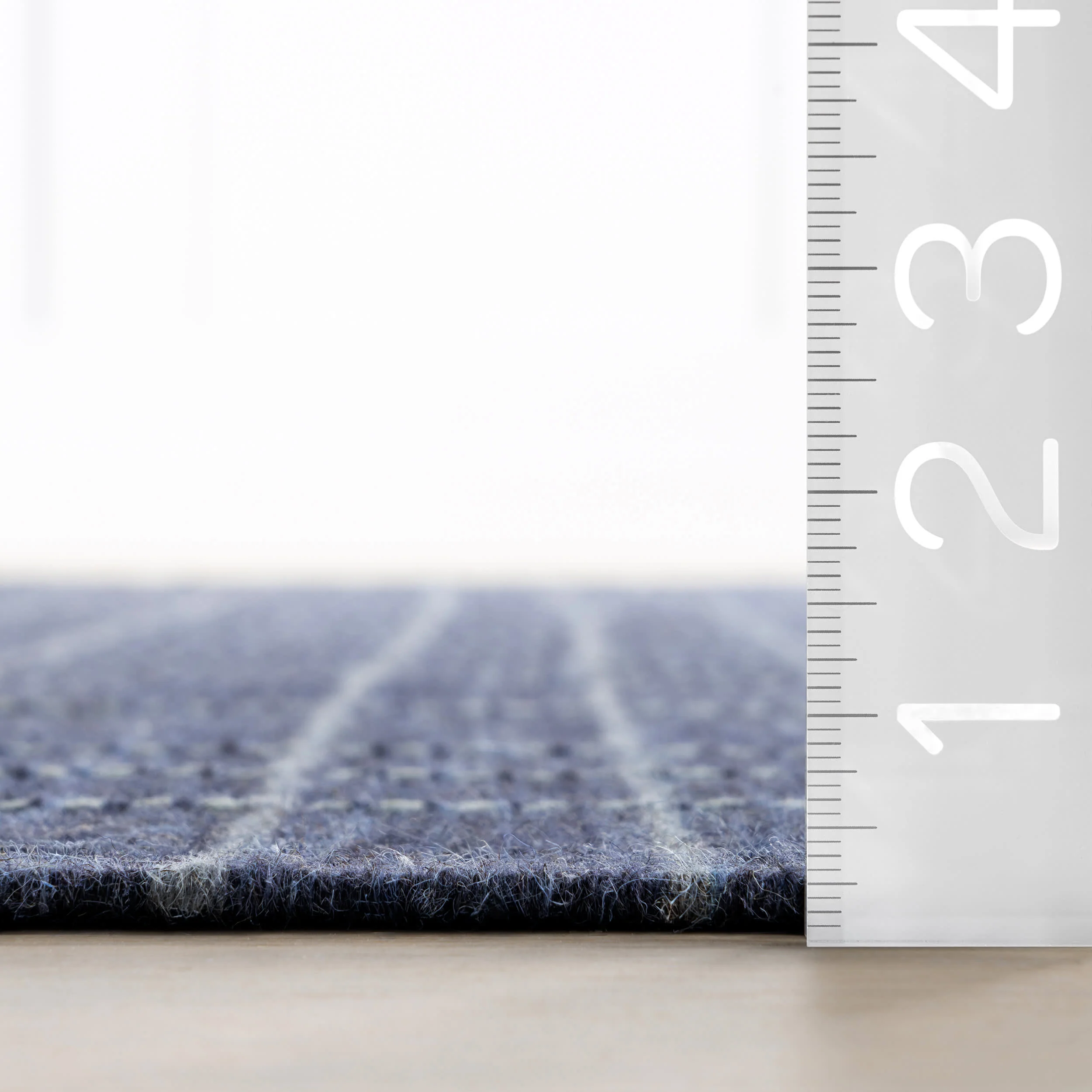 Charlie Plaid Wool Rug | Blue - Image 5