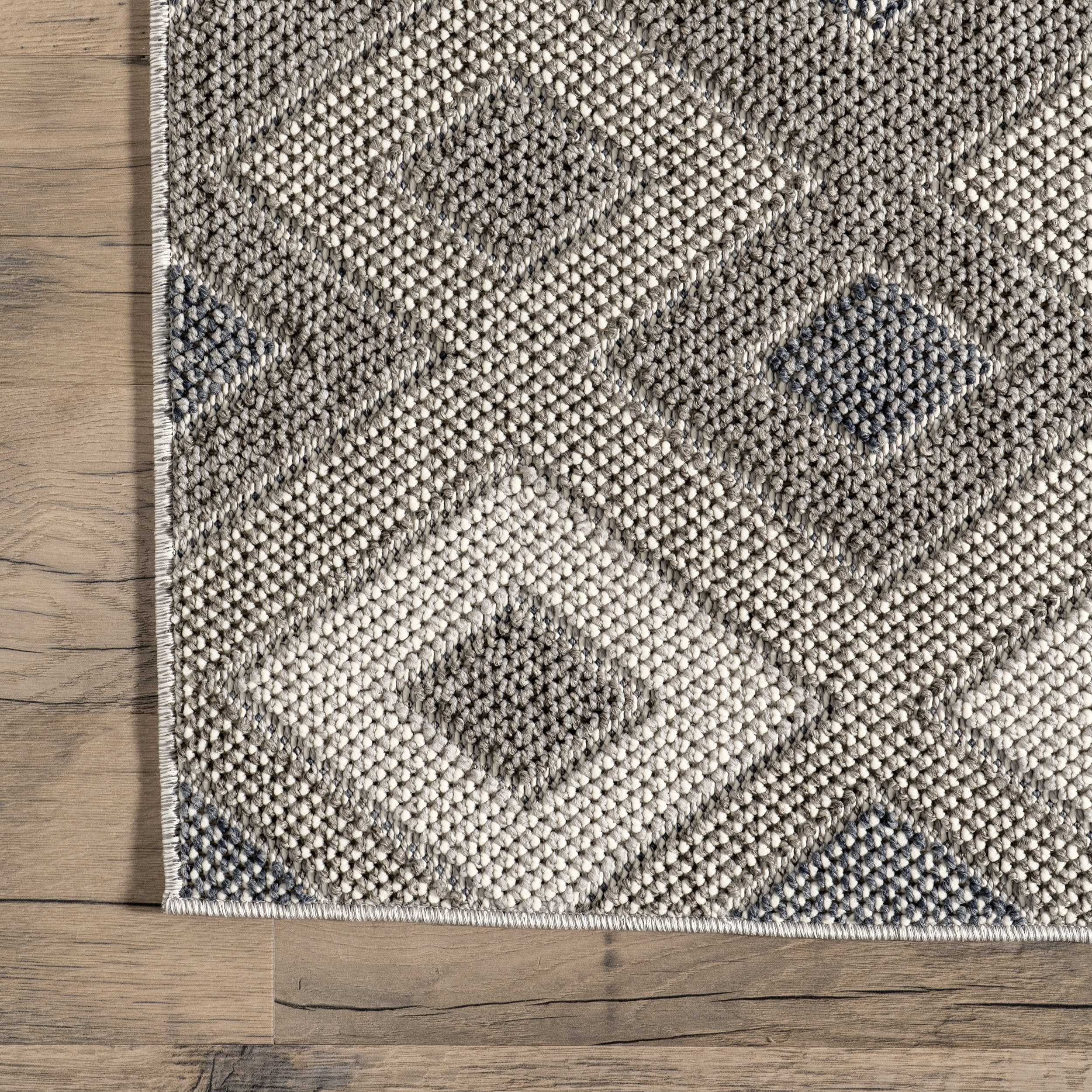 Charmaine Indoor/Outdoor Geometric Rug | Grey - Image 3