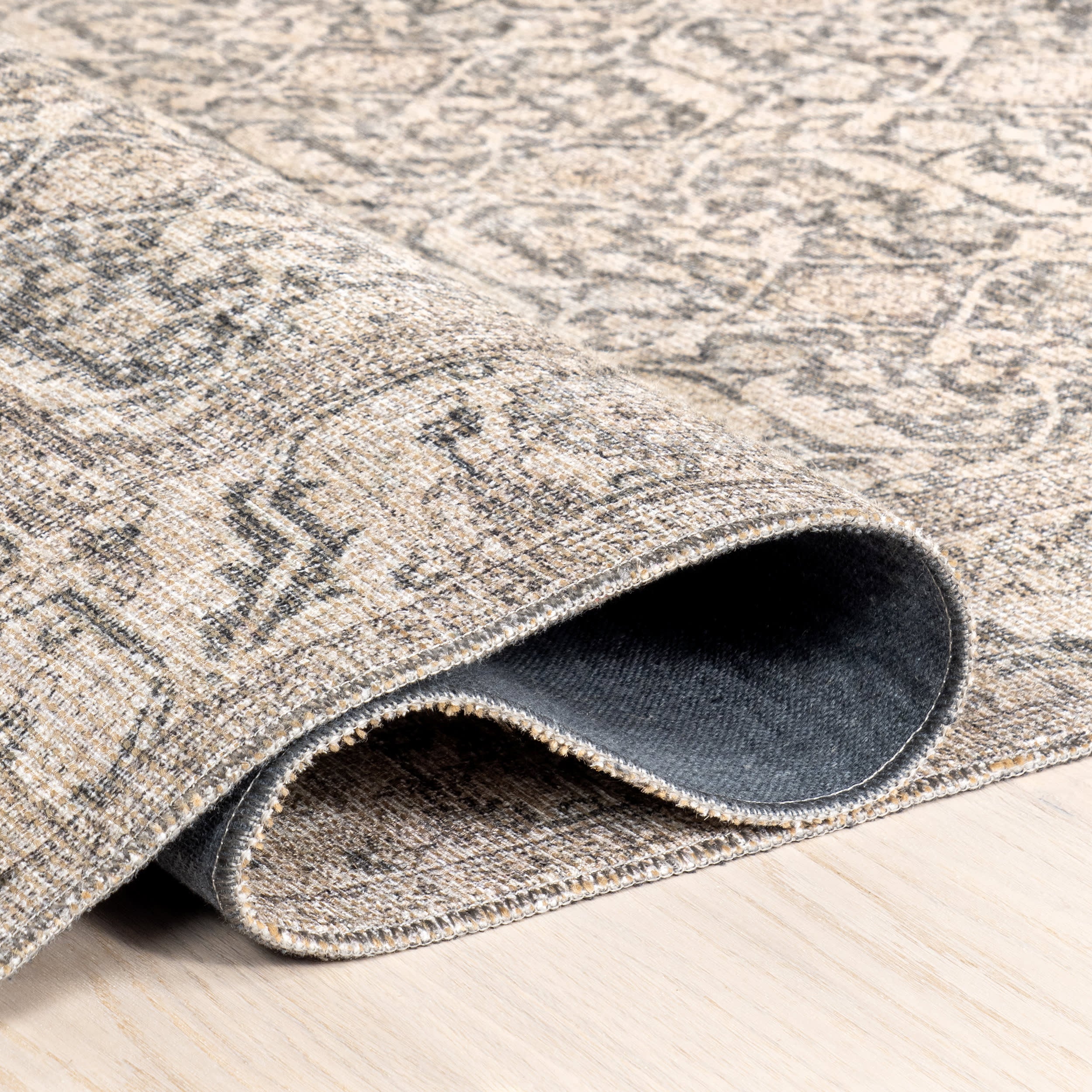 Chatham Antiqued Jute-Blend Rug | Grey - Image 10