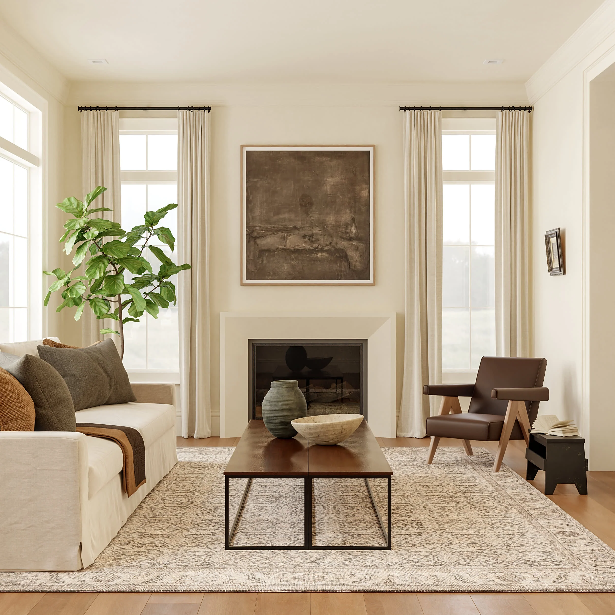 Chatham Antiqued Jute-Blend Rug | Grey - Image 2