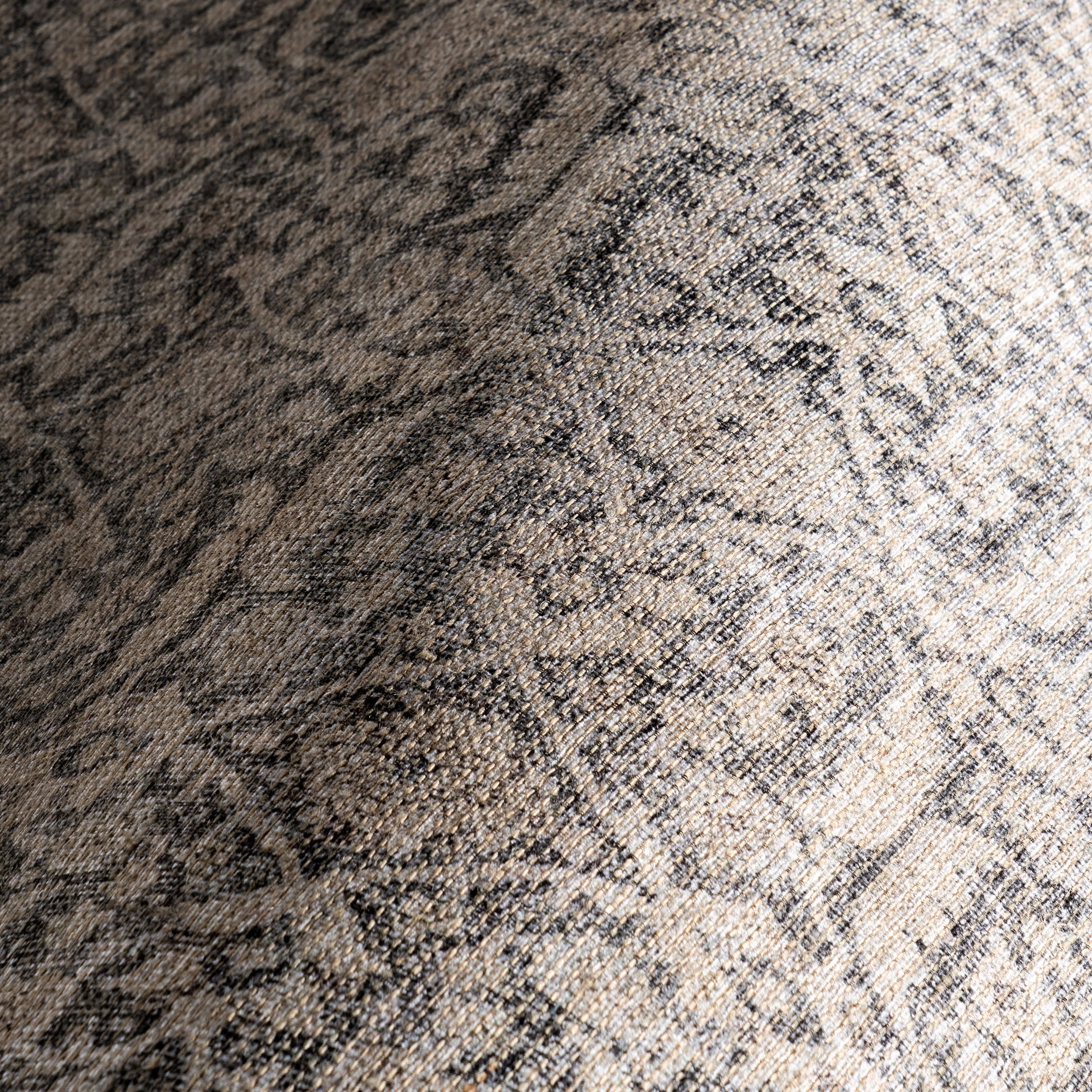 Chatham Antiqued Jute-Blend Rug | Grey - Image 3