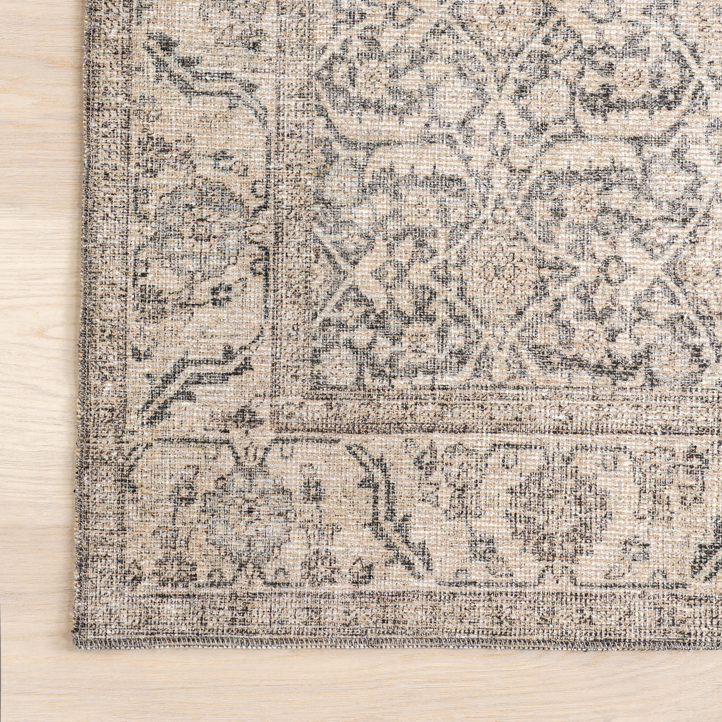 Chatham Antiqued Jute-Blend Rug | Grey - Image 4