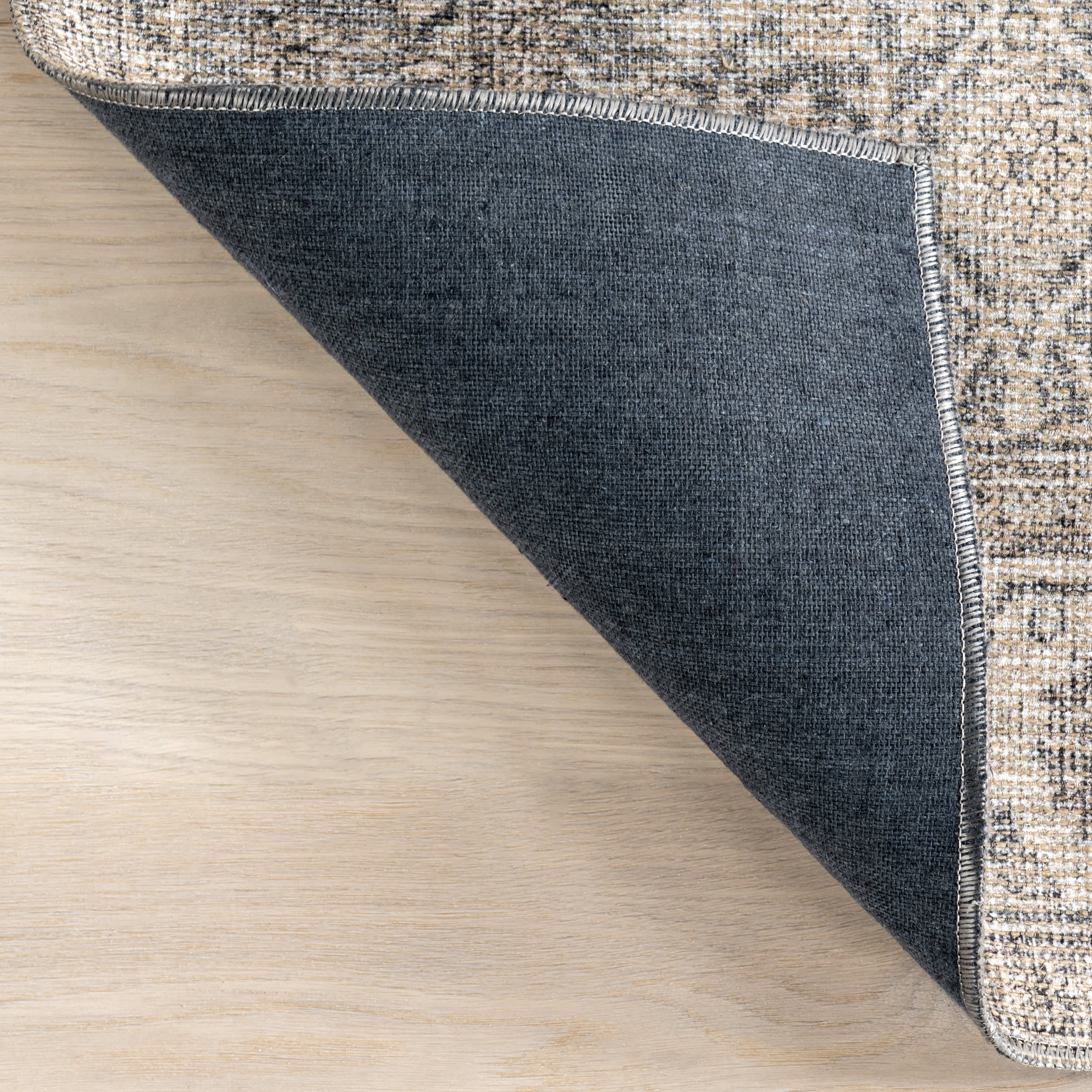 Chatham Antiqued Jute-Blend Rug | Grey - Image 7