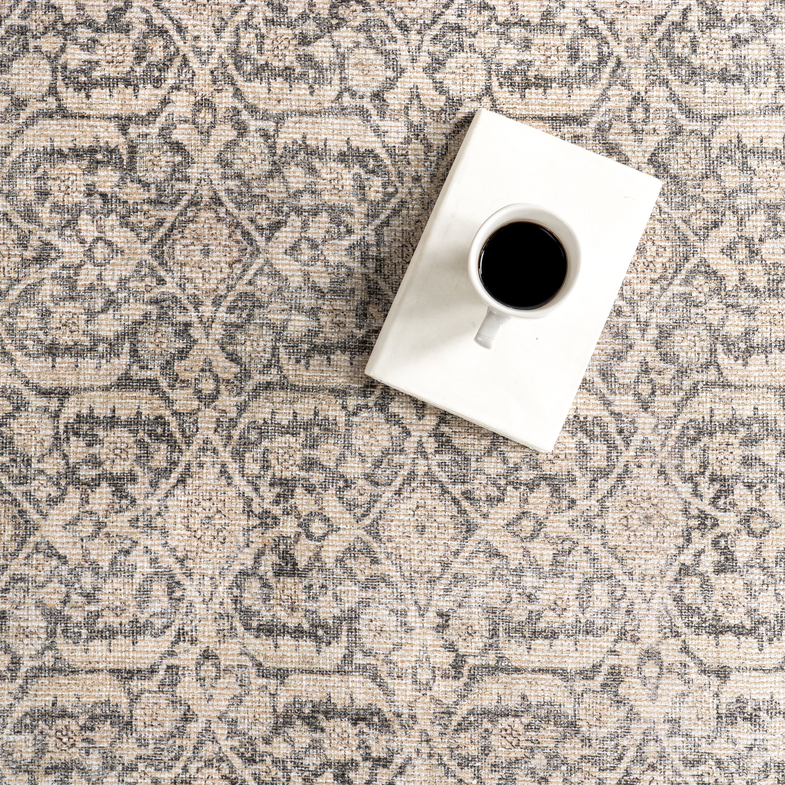 Chatham Antiqued Jute-Blend Rug | Grey - Image 8