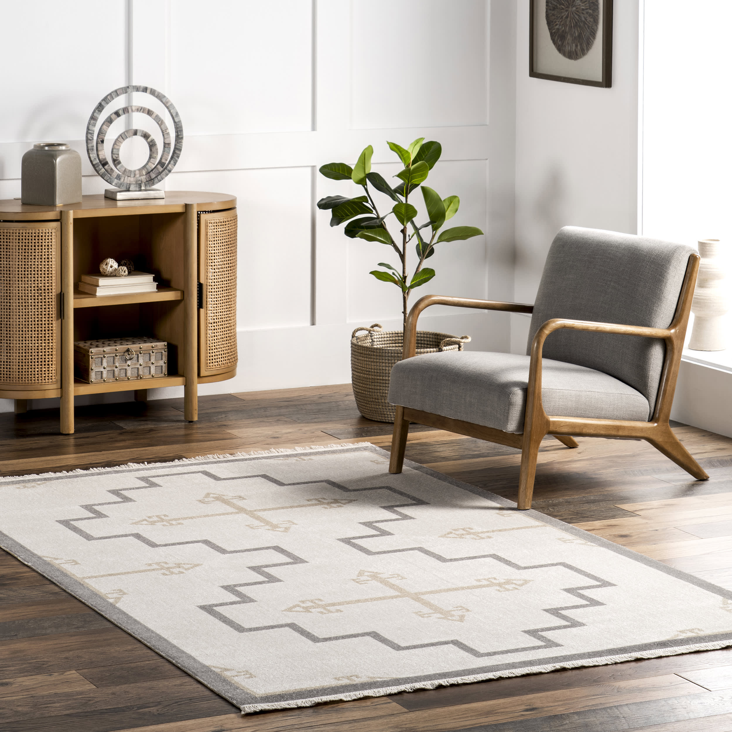 Cherey Wanderlust Indoor/Outdoor Rug | Beige - Image 4