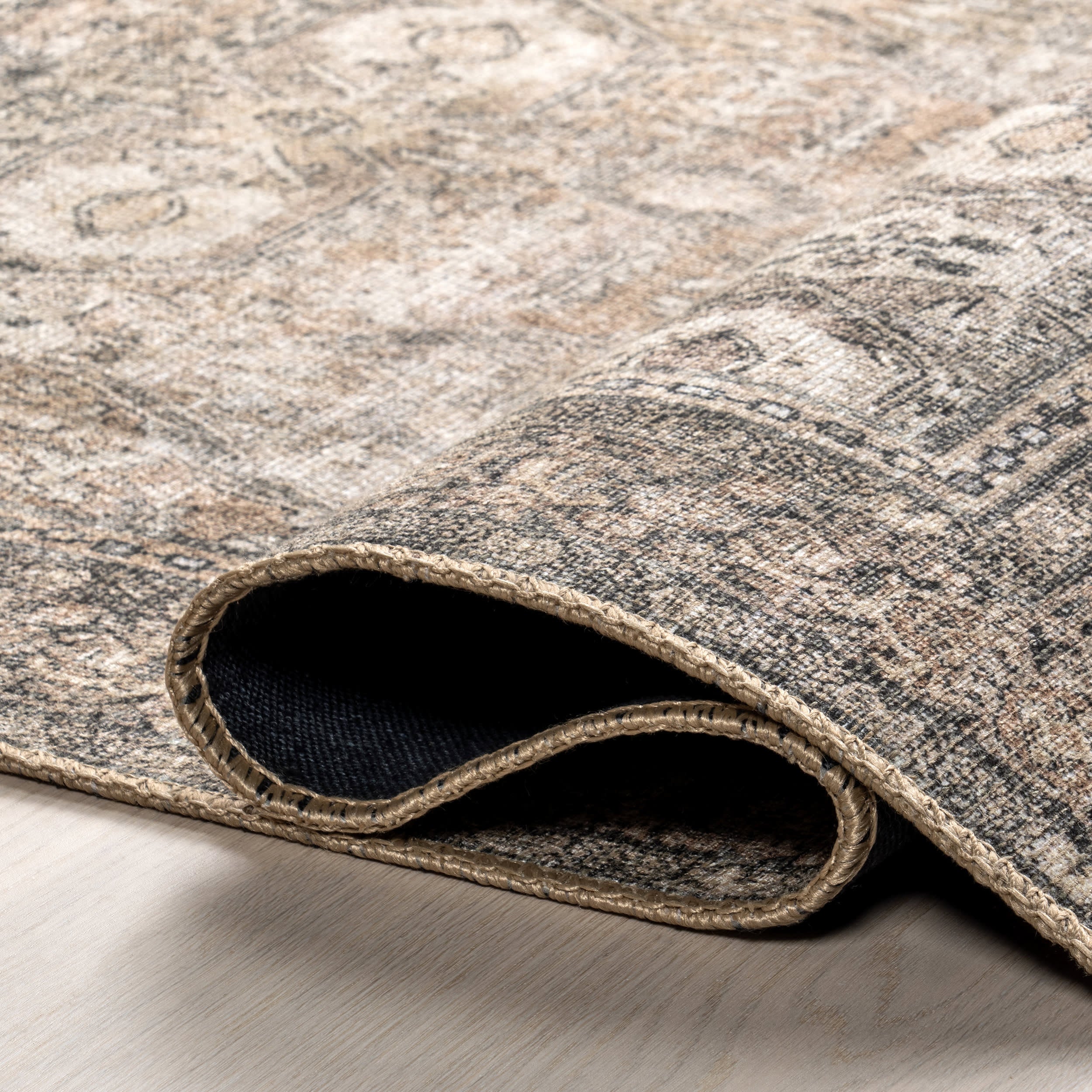 Chester Antiqued Jute-Blend Rug | Brown - Image 11