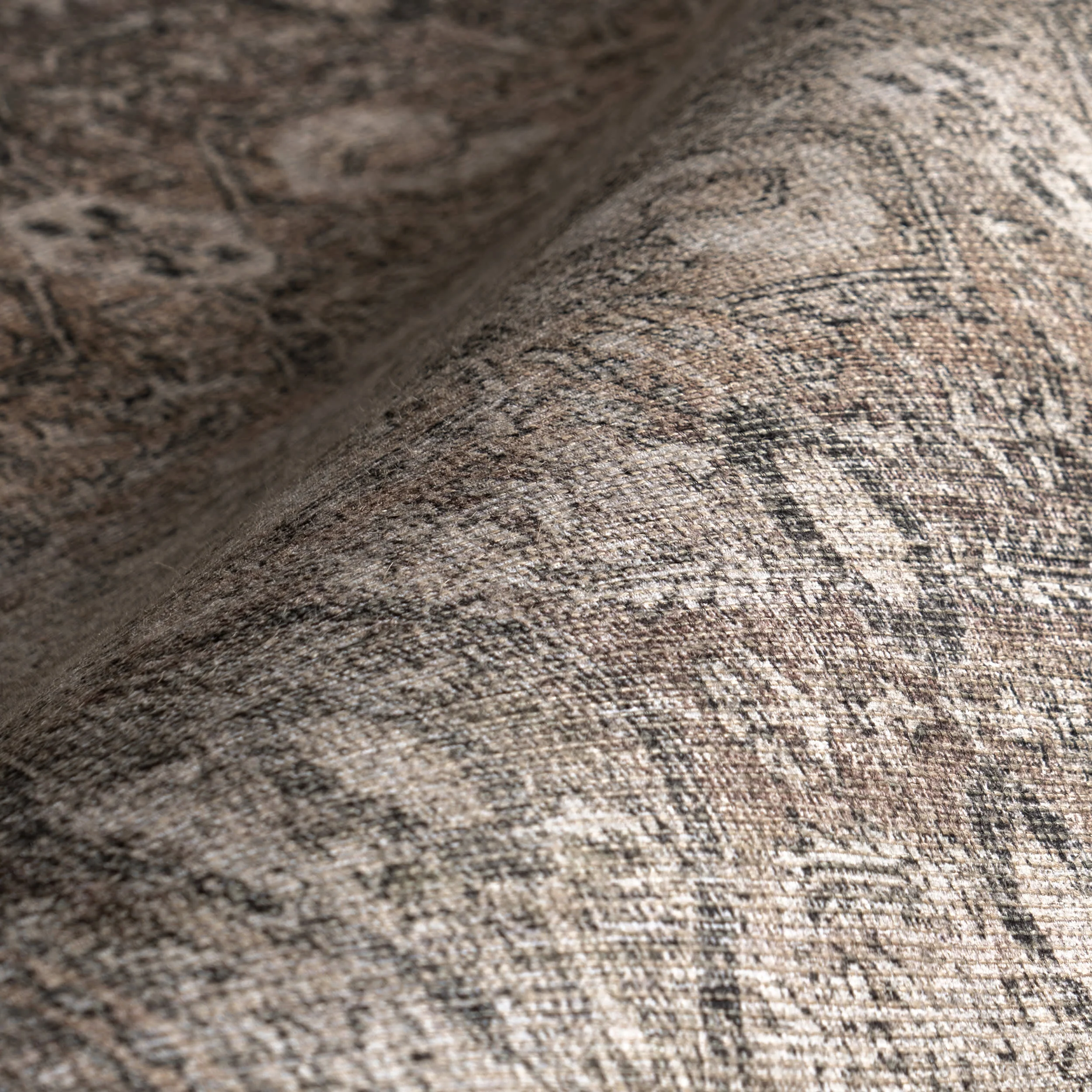 Chester Antiqued Jute-Blend Rug | Brown - Image 3