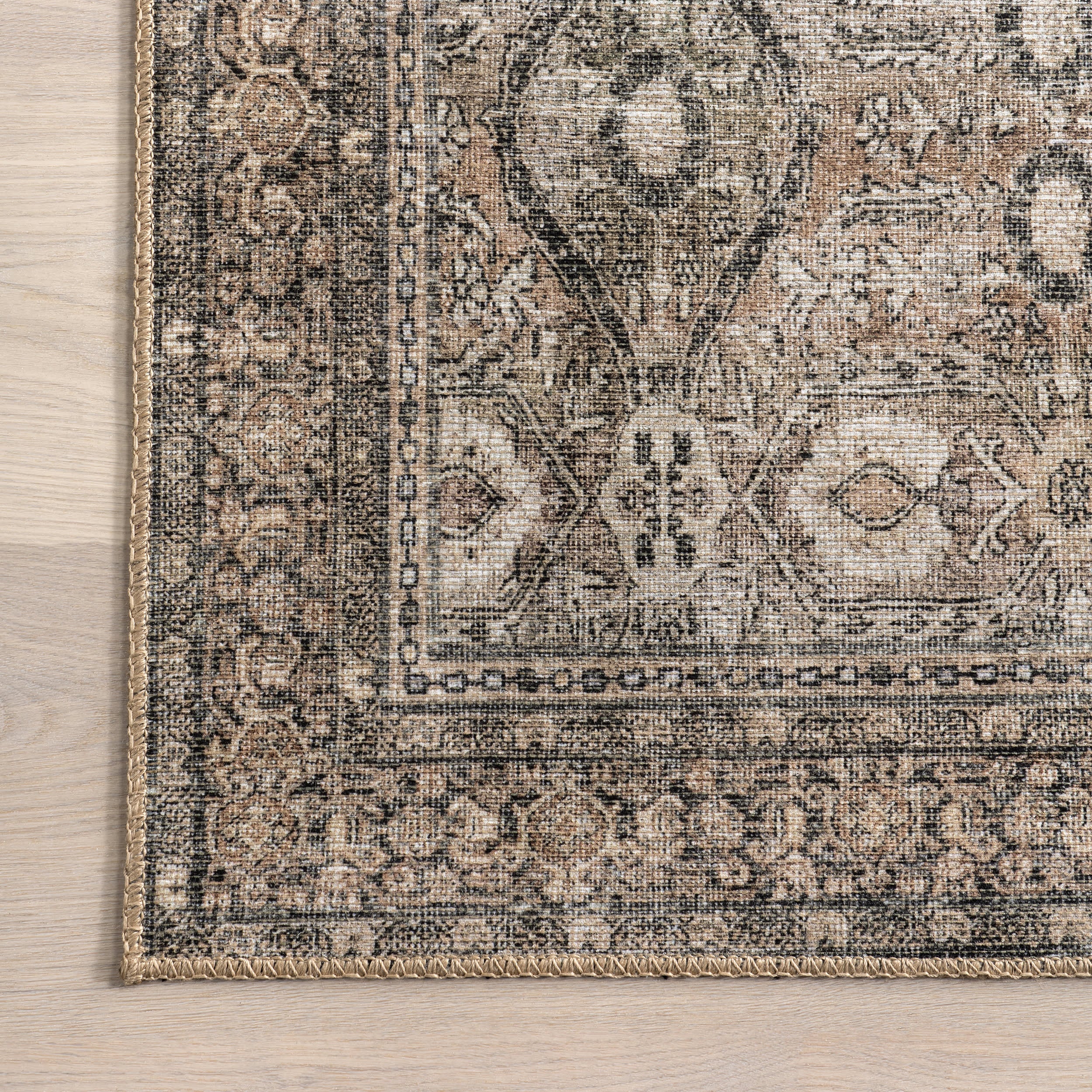 Chester Antiqued Jute-Blend Rug | Brown - Image 4
