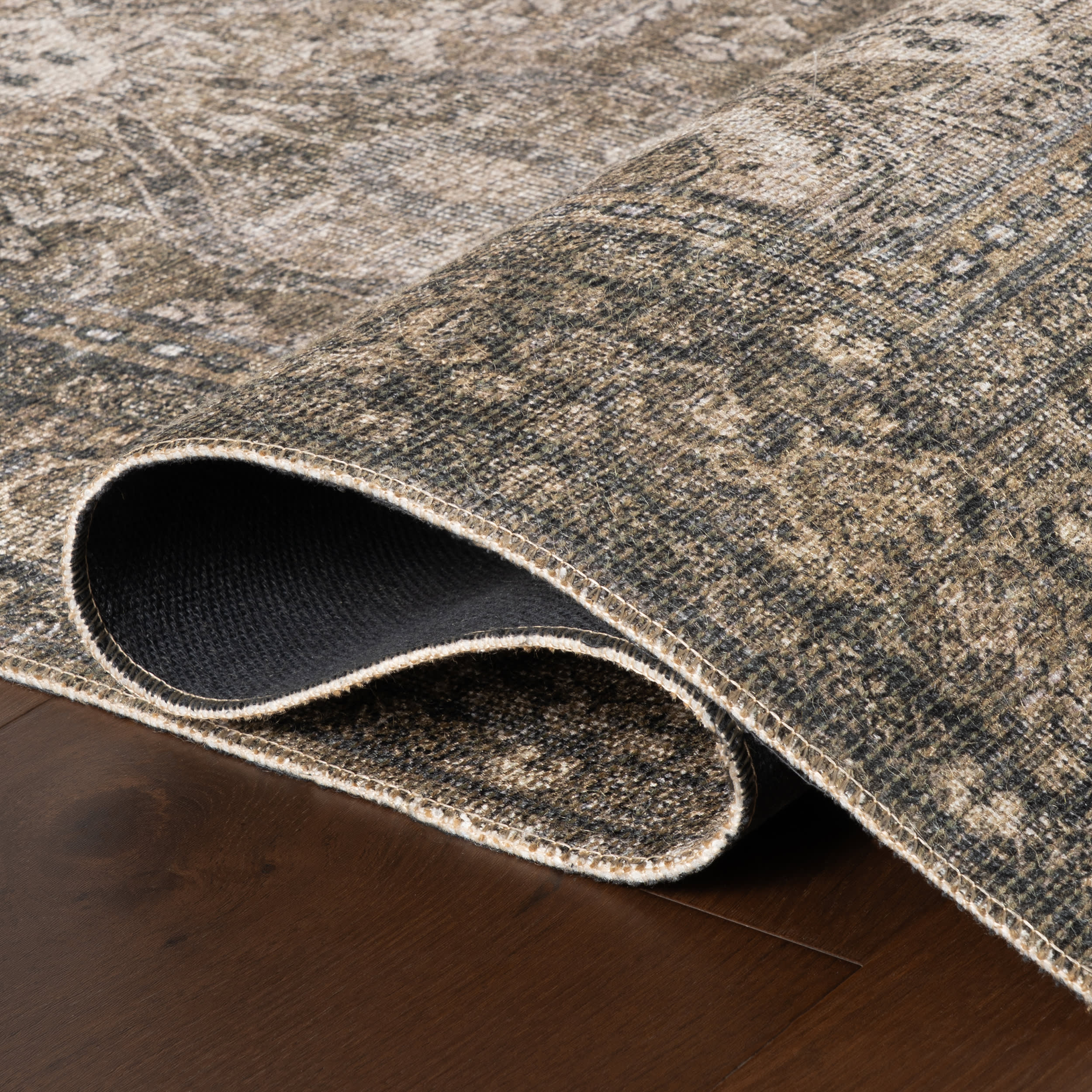 Chester Antiqued Jute-Blend Rug | Green - Image 7