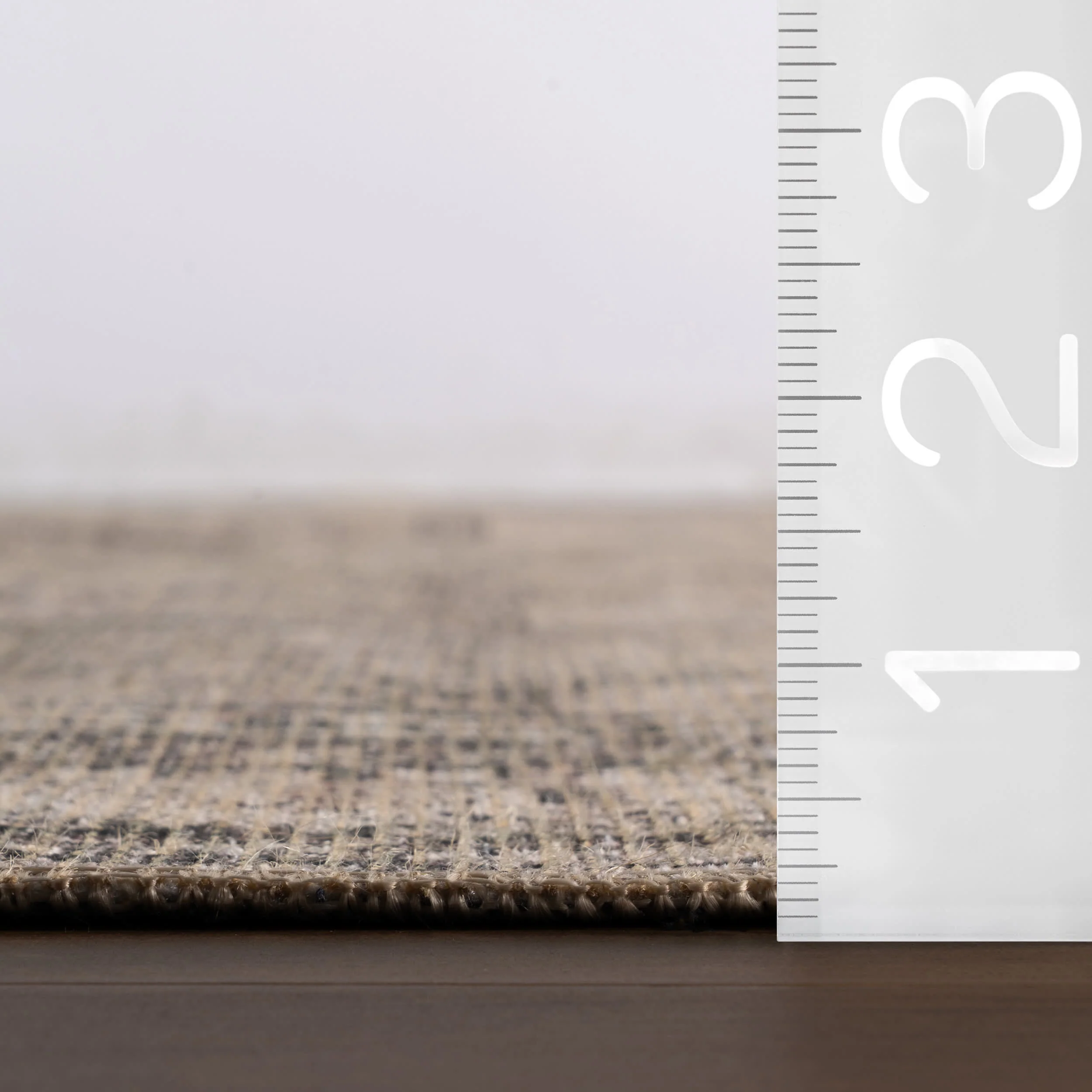 Chester Antiqued Jute-Blend Rug | Grey - Image 6