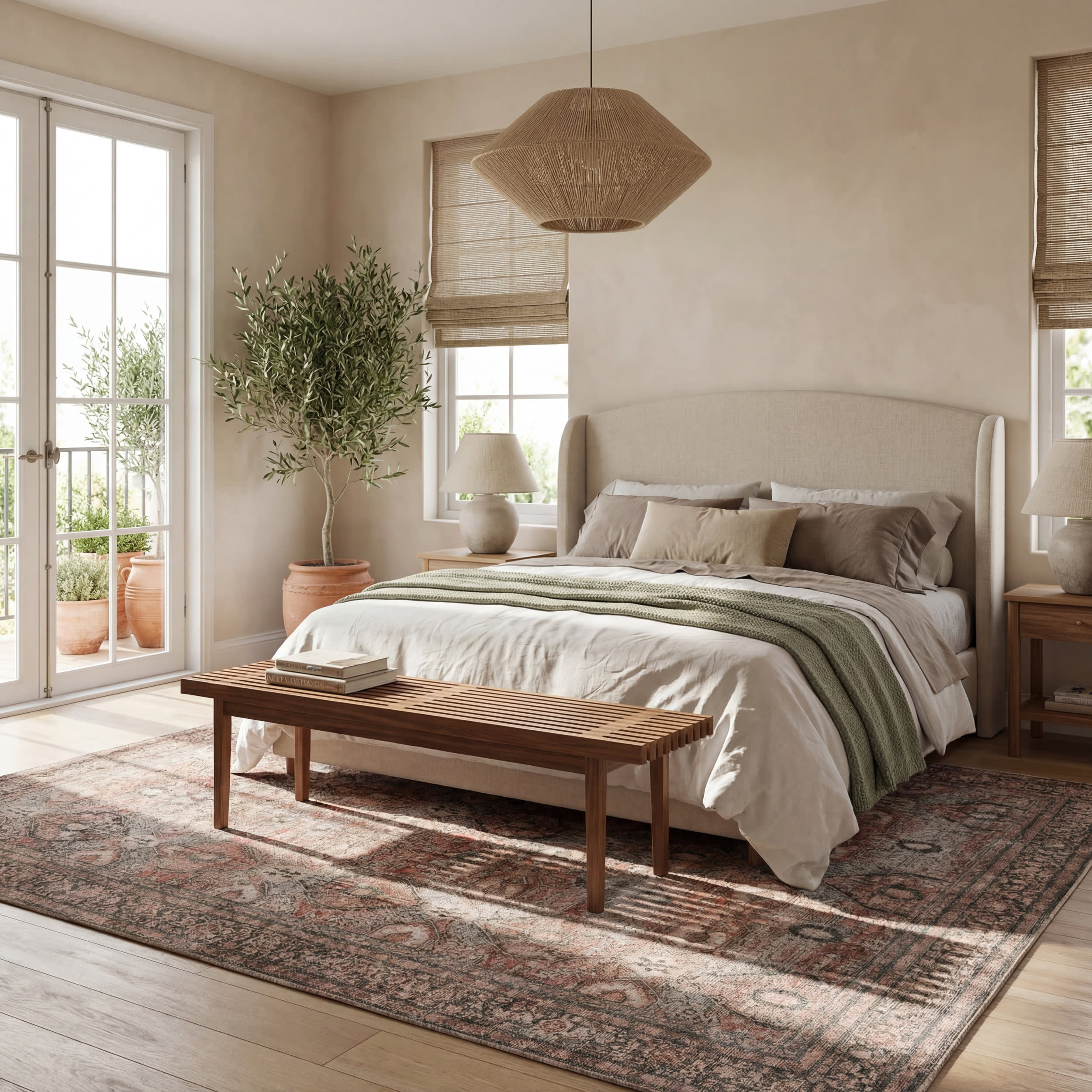 Chester Antiqued Jute-Blend Rug | Multicolor - Image 10