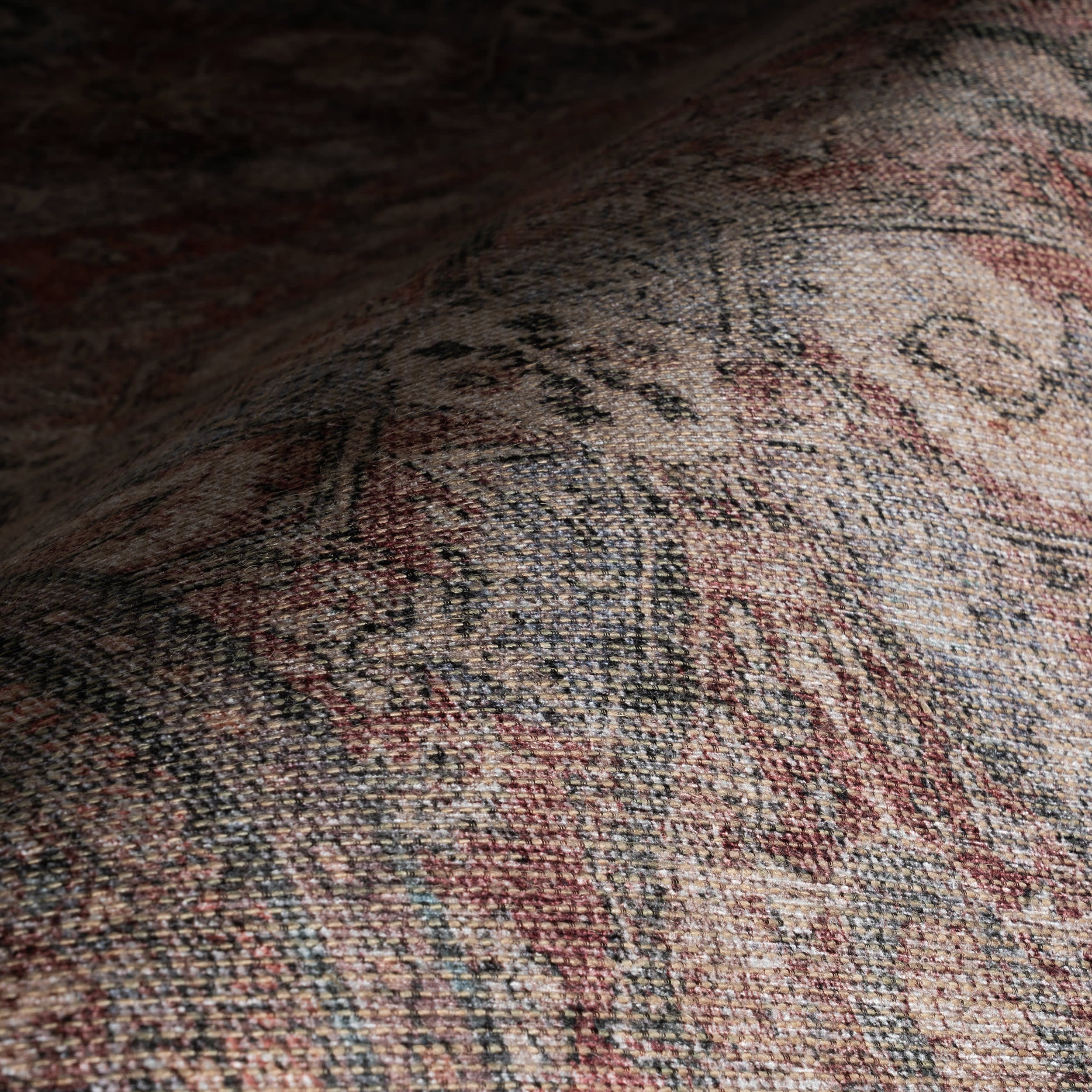 Chester Antiqued Jute-Blend Rug | Multicolor - Image 3