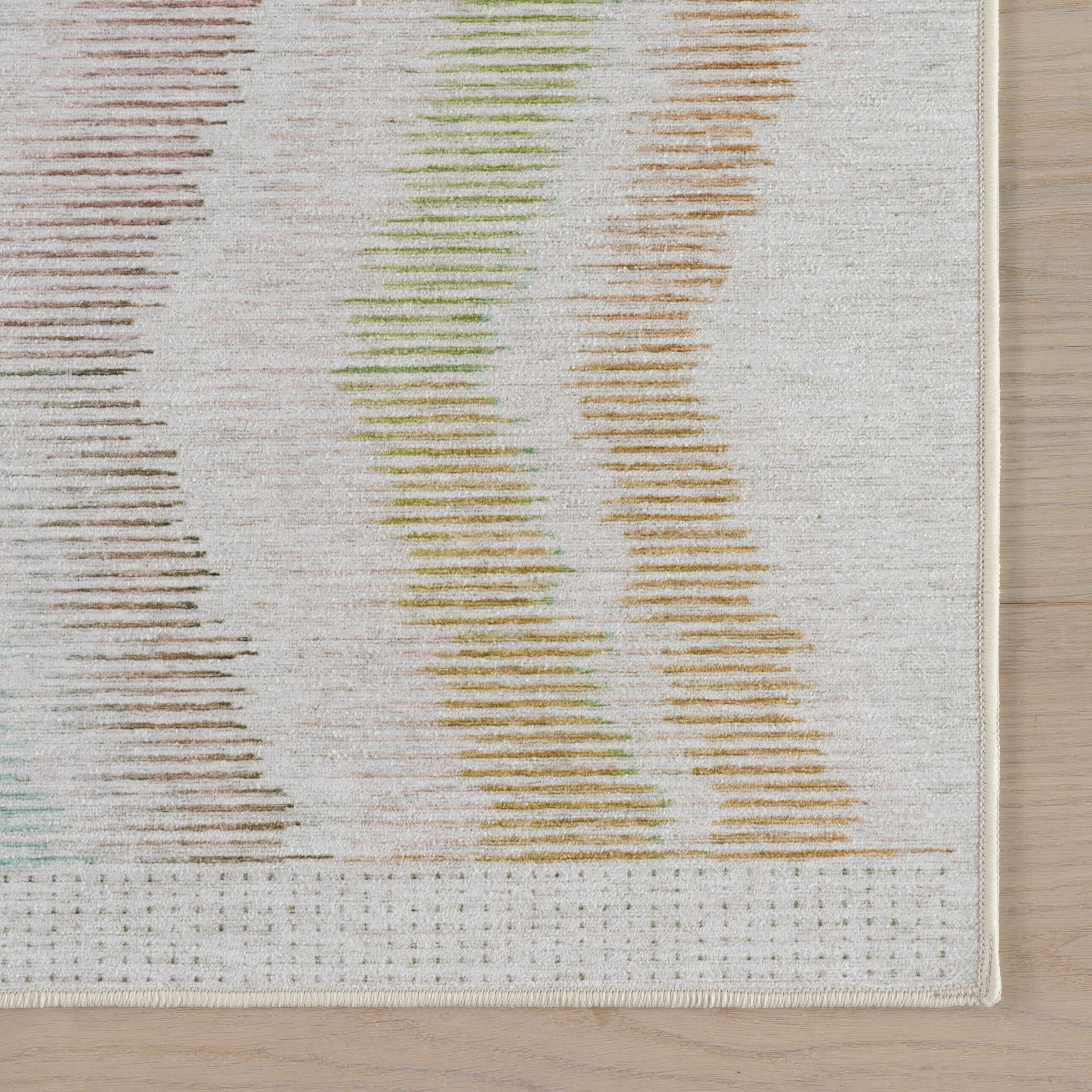 Chevron Machine Washable Rug | Multi - Image 6