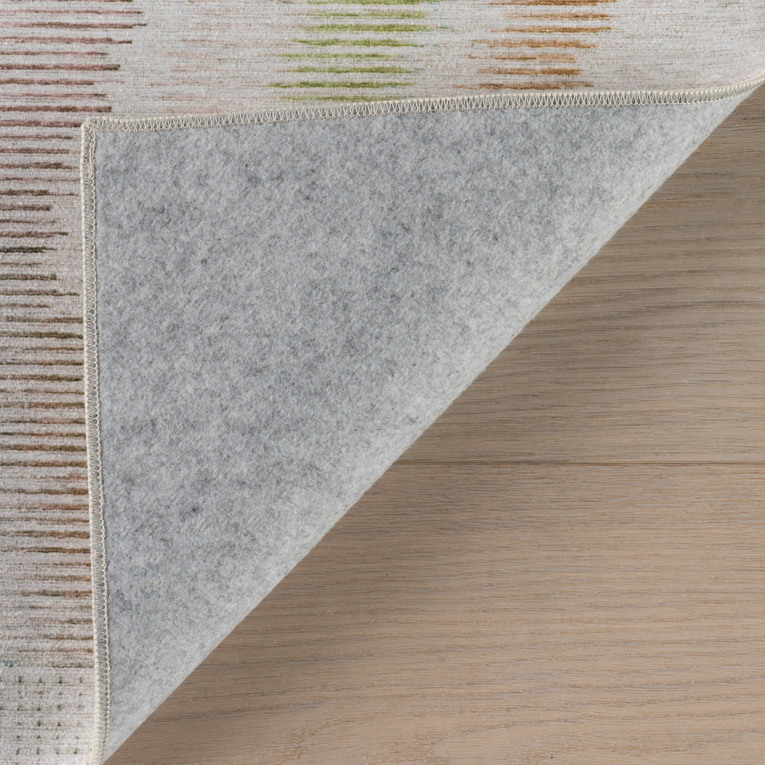 Chevron Machine Washable Rug | Multi - Image 7